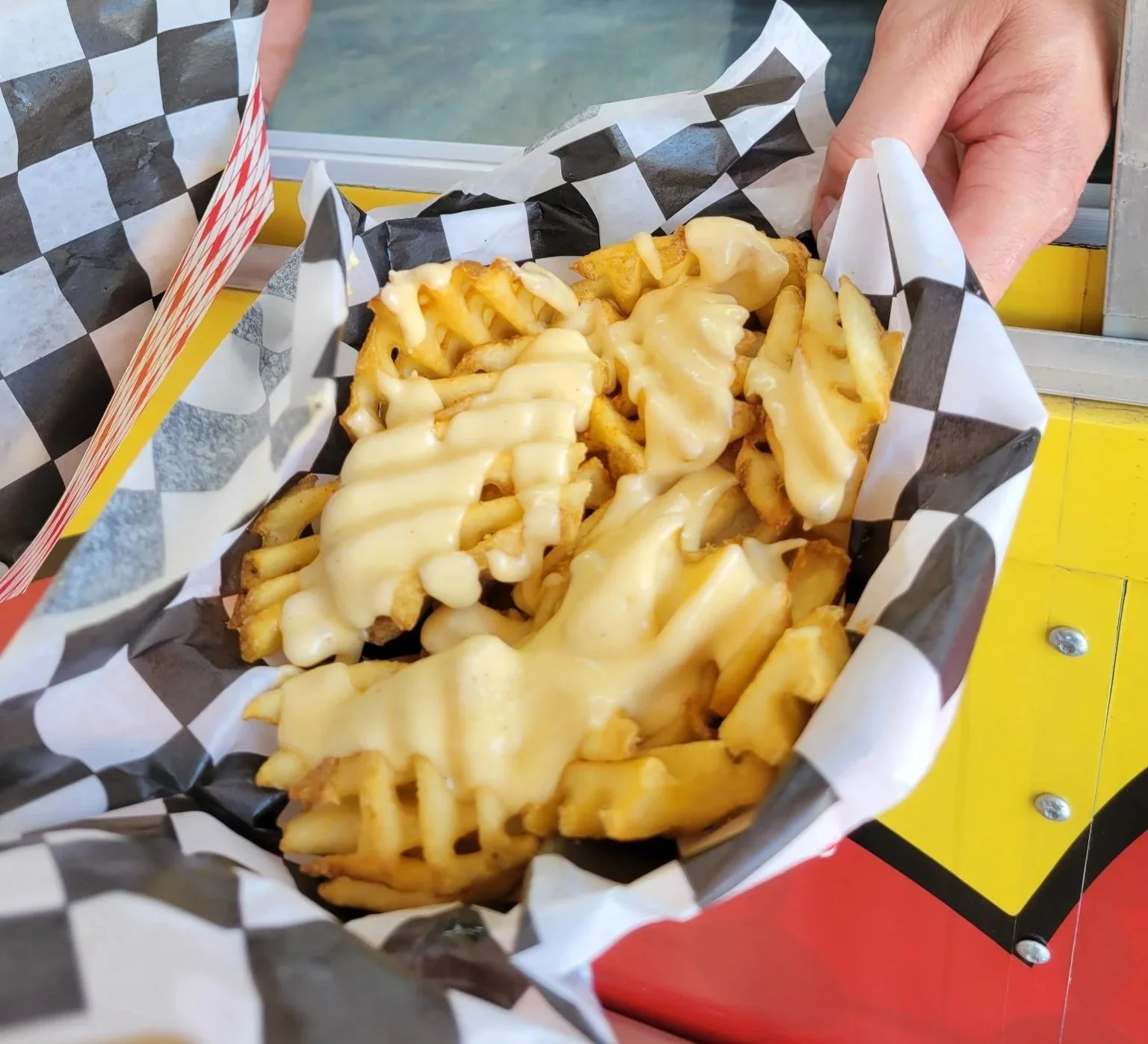 Sauced Waffle Fries
