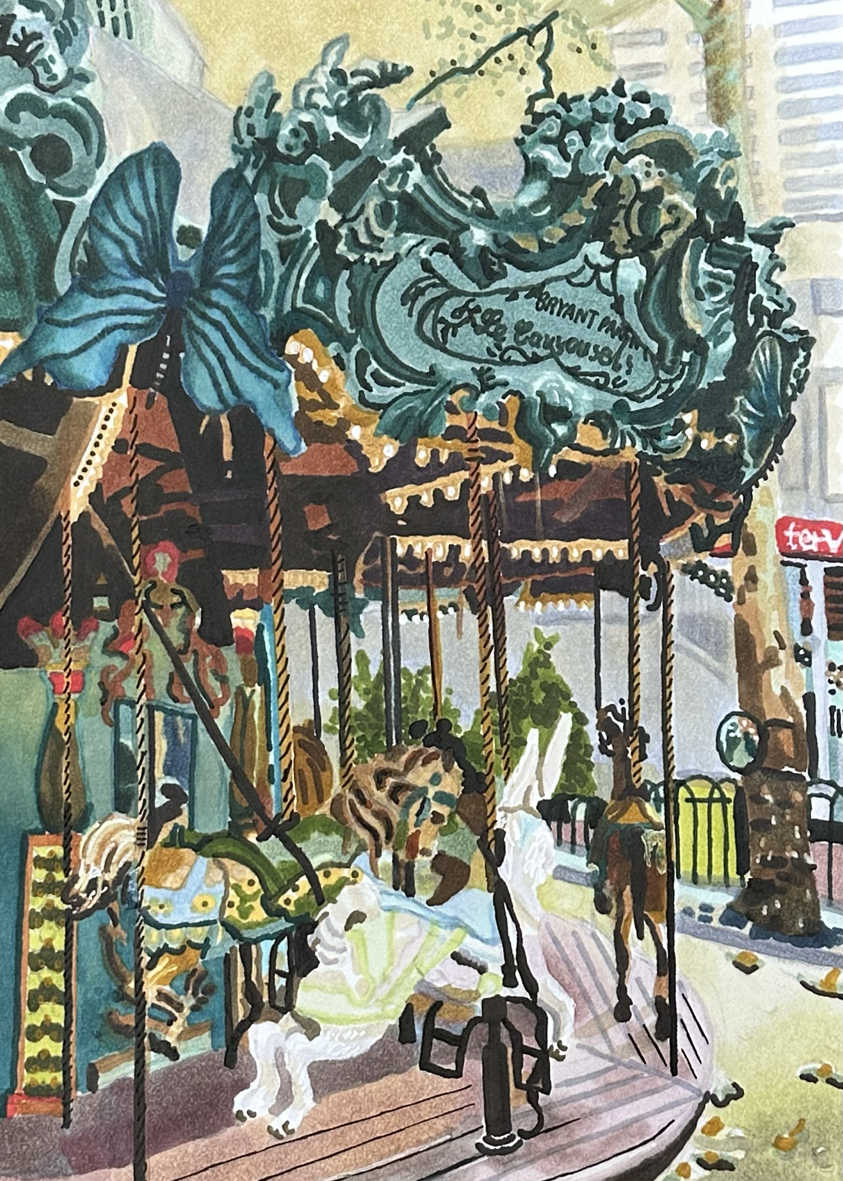 Sky Beyond Blue - Bryant Park Carousel