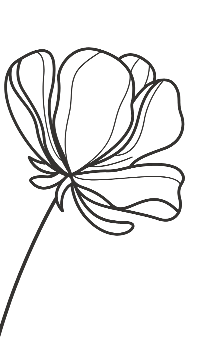 Salt & Bloom Co Flower Logo Submark