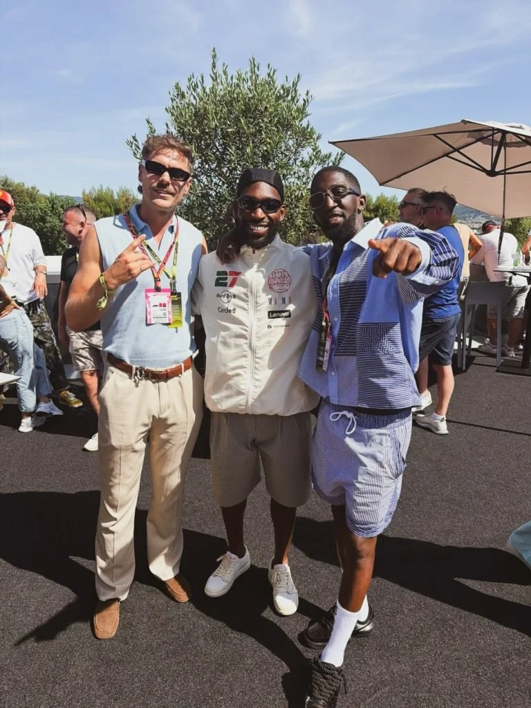 Specs attends the Barcelona Grand Prix with Sky Sports.