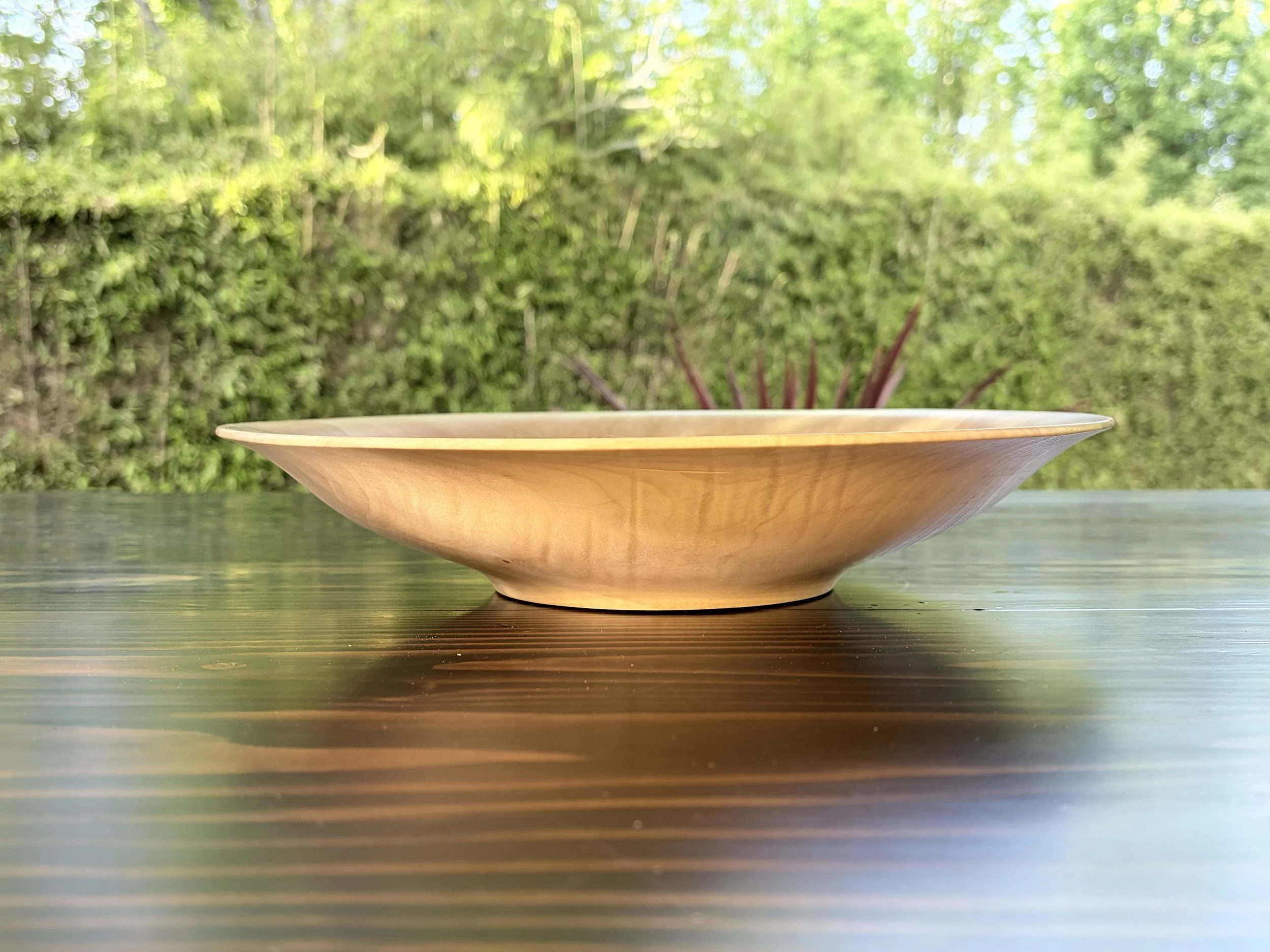 Ogee wood bowl