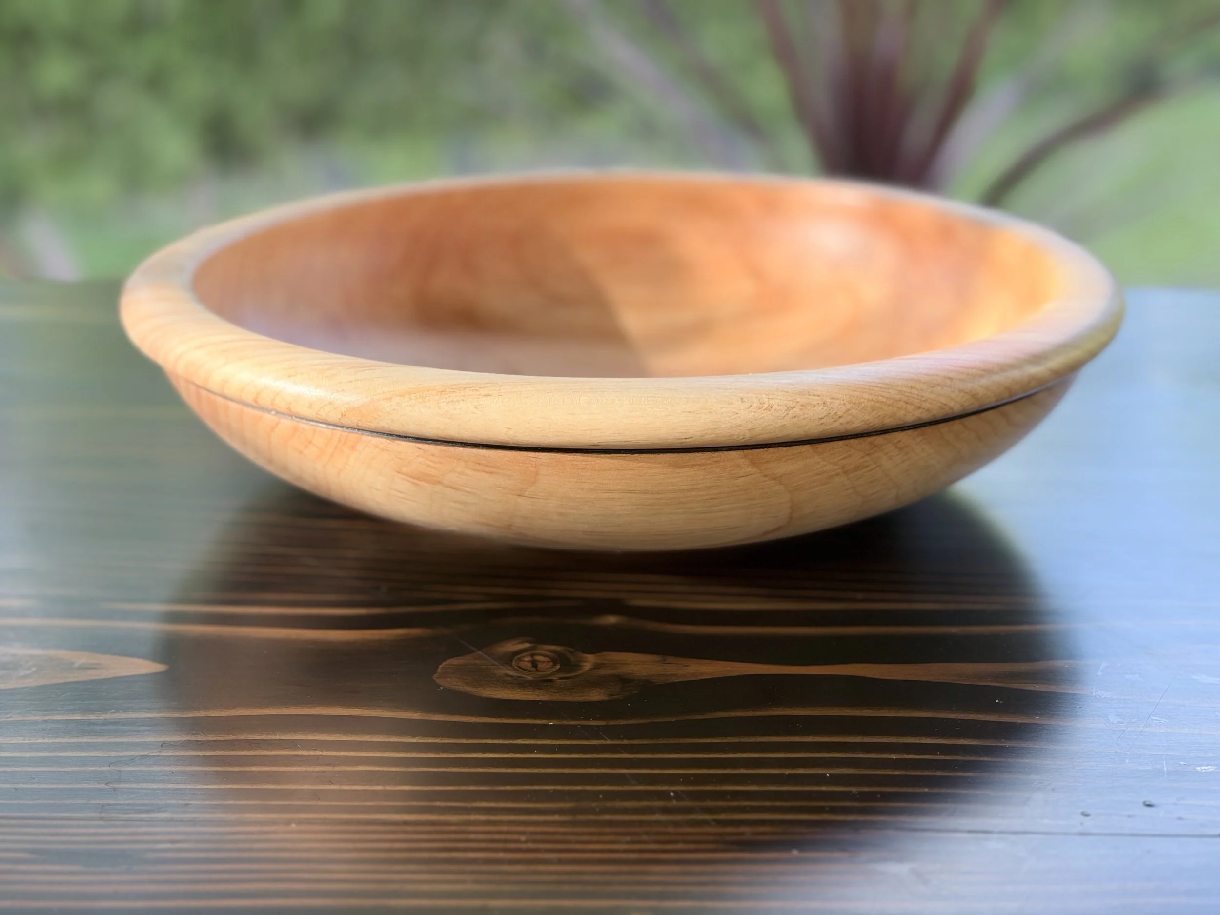 Mom wood bowl