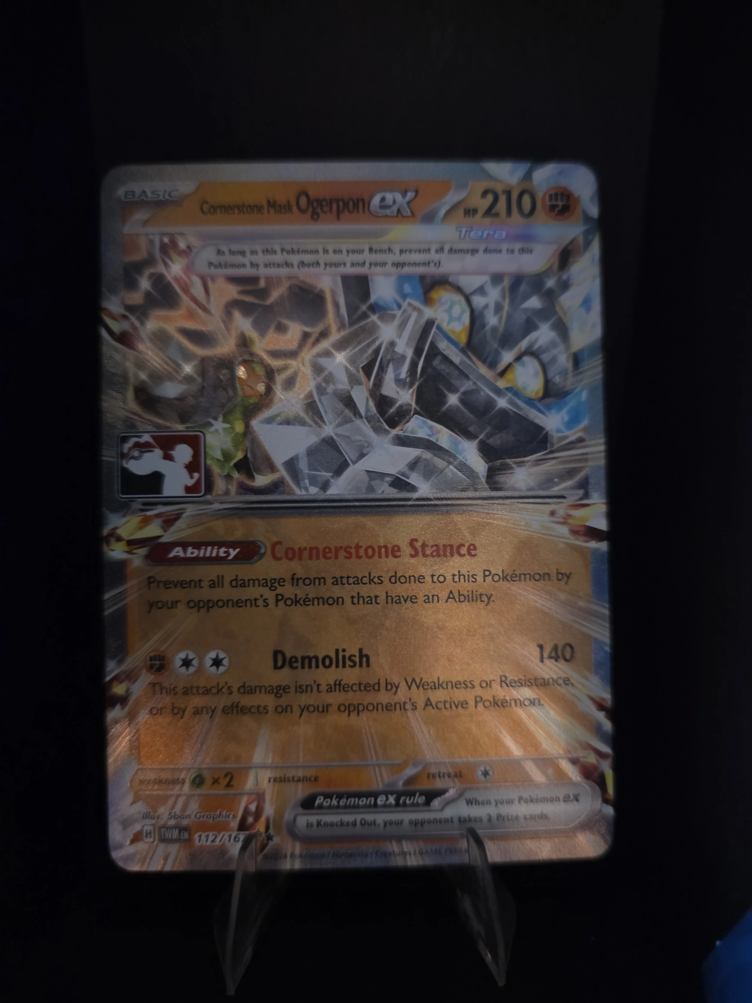 Cornerstone Mask Ogerpon ex - Prize Pack Series Cards