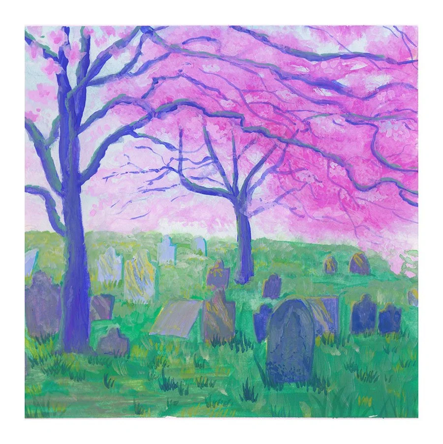 Cherry Blossom Graveyard  |  Study, Print