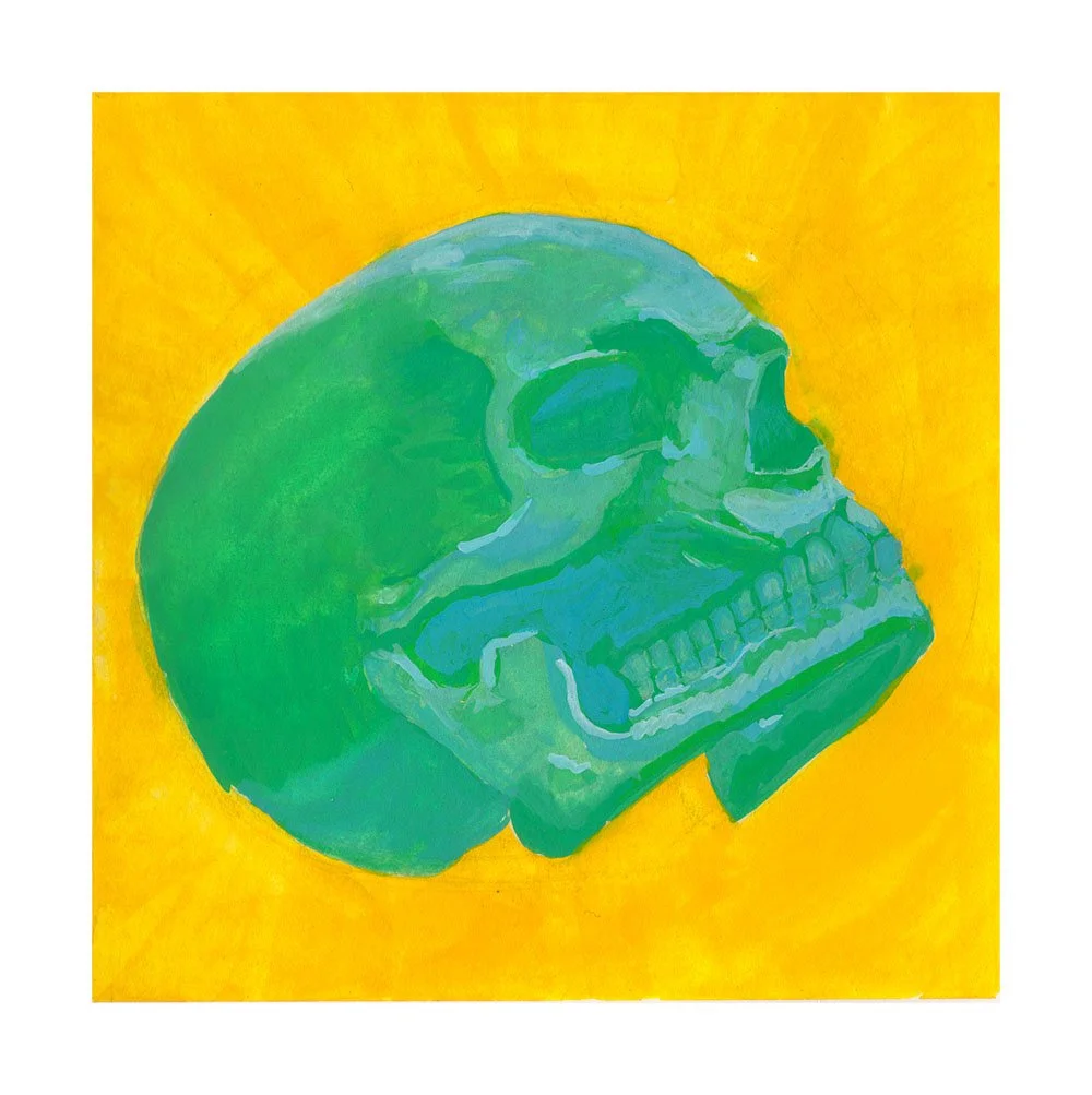 Green Skull  |  Study, Print
