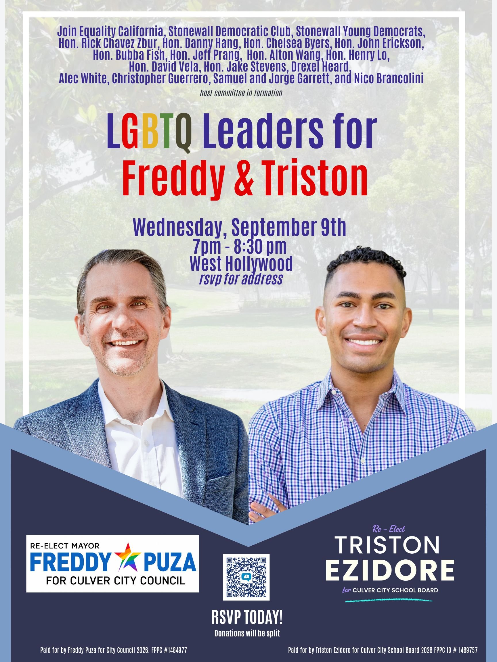 LGBTQ Leaders for Freddy and Triston