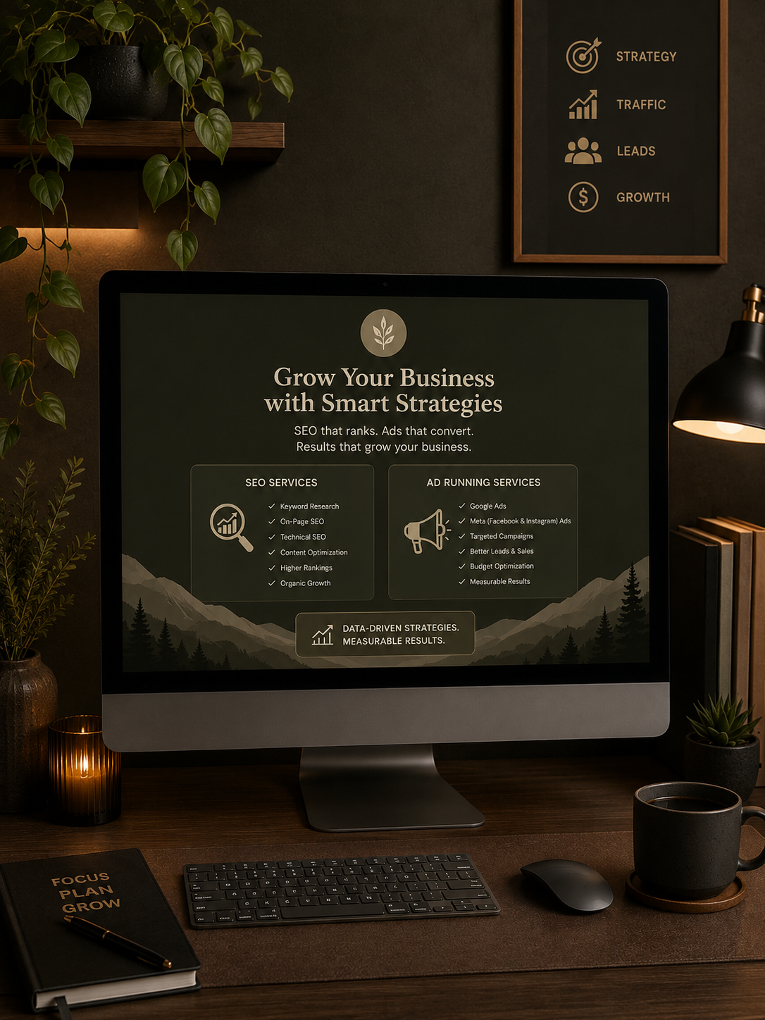 WEBSITE CREATION W/ MAINTNENCE, SEO, AND AD RUN