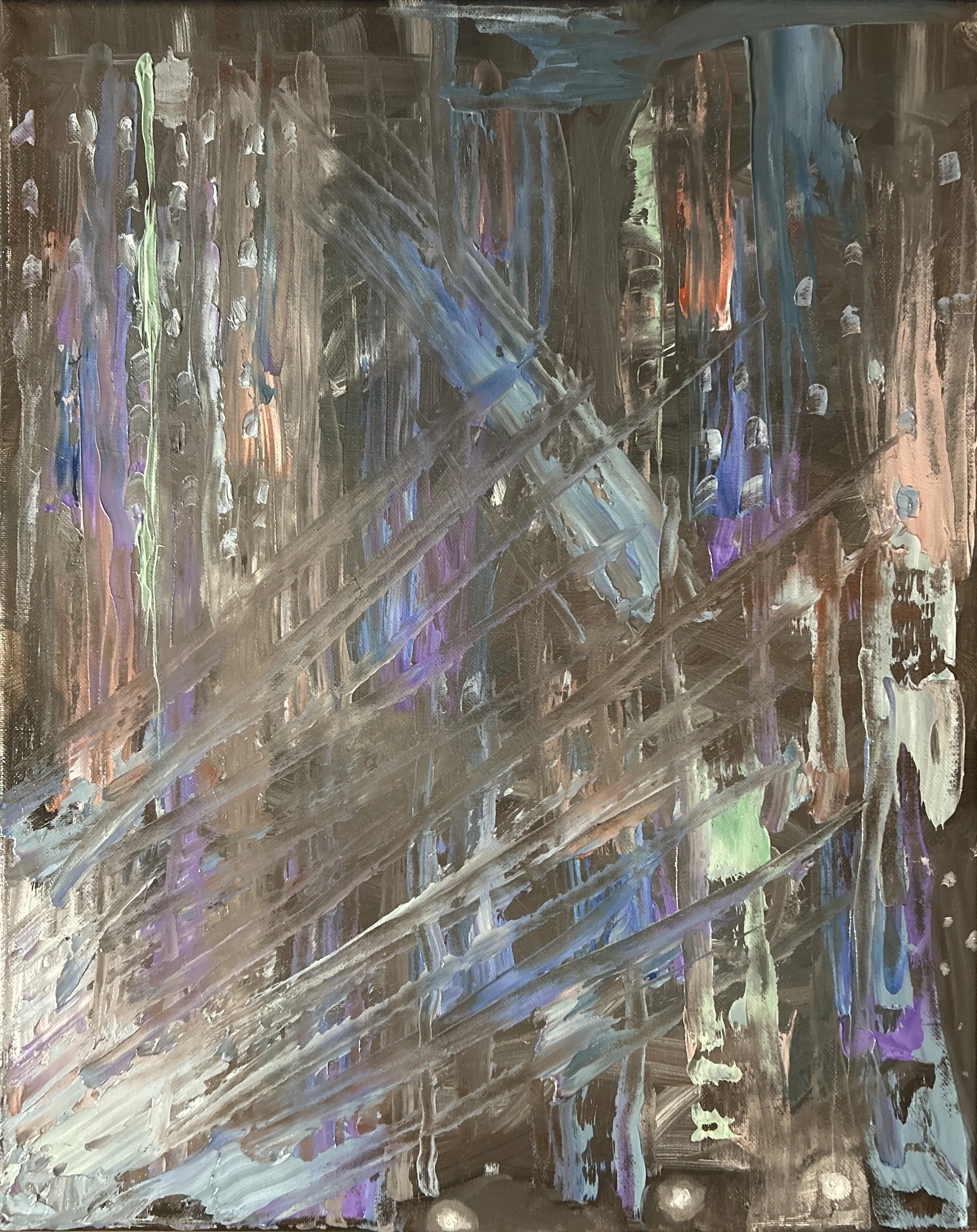 Night Heat (Oil on Canvas)