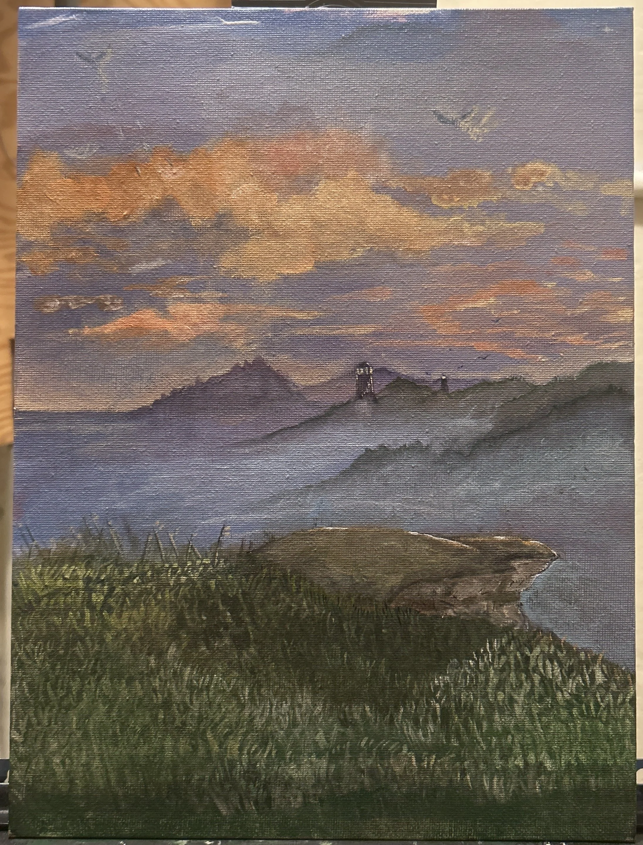 The Last Flight of Icarus (Acrylic on Canvas)