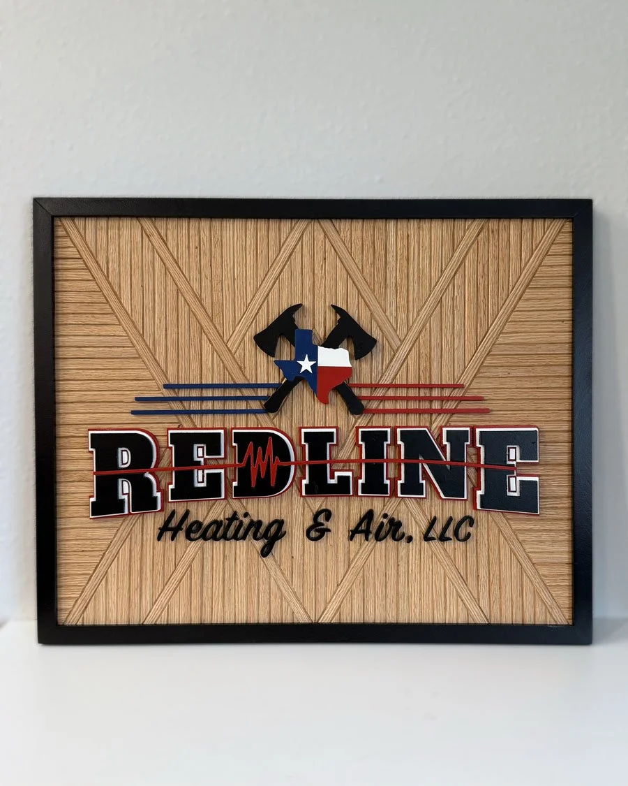 Redline Logo Sign