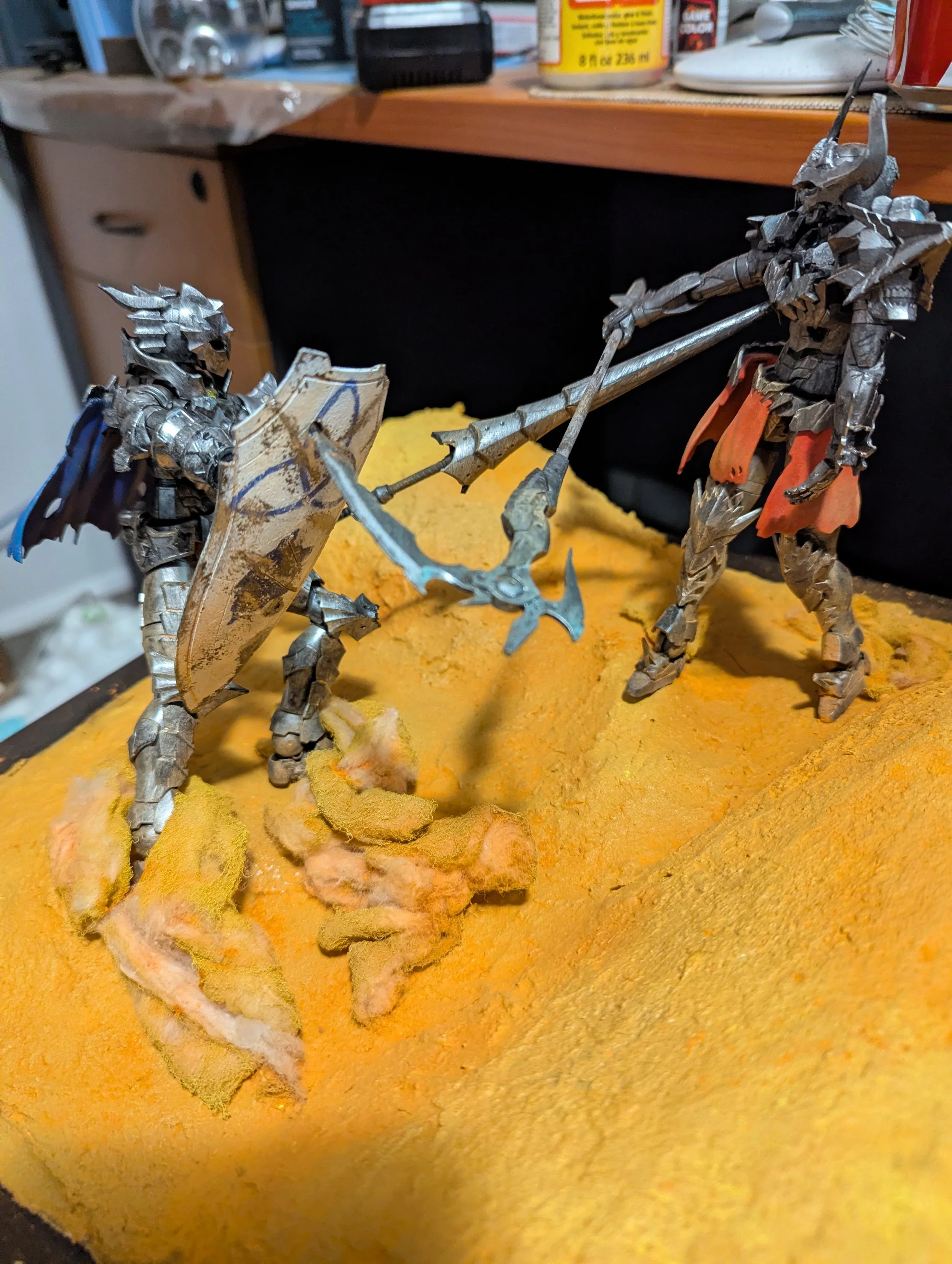 Battle Between Necrosknight and Rosan Lancer