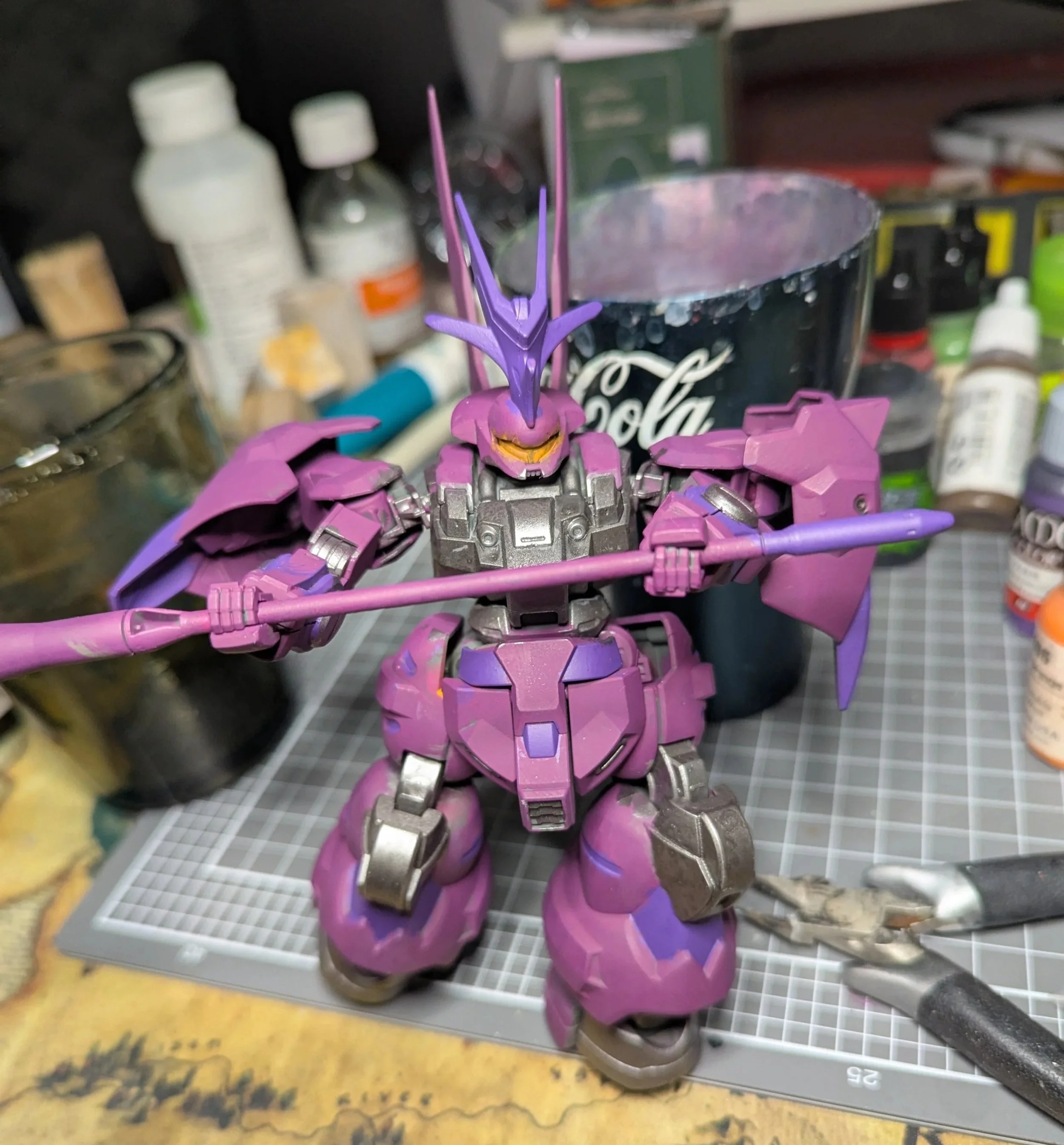 Basecoated Guel’s Dilanza HG Gunpla