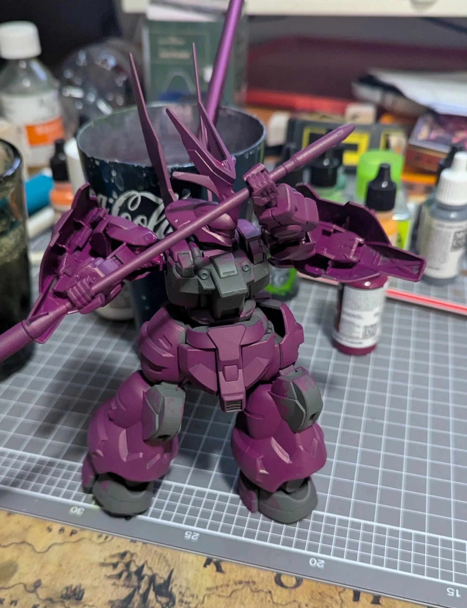 Beginning Painted Guel's Dilanza HG Gunpla