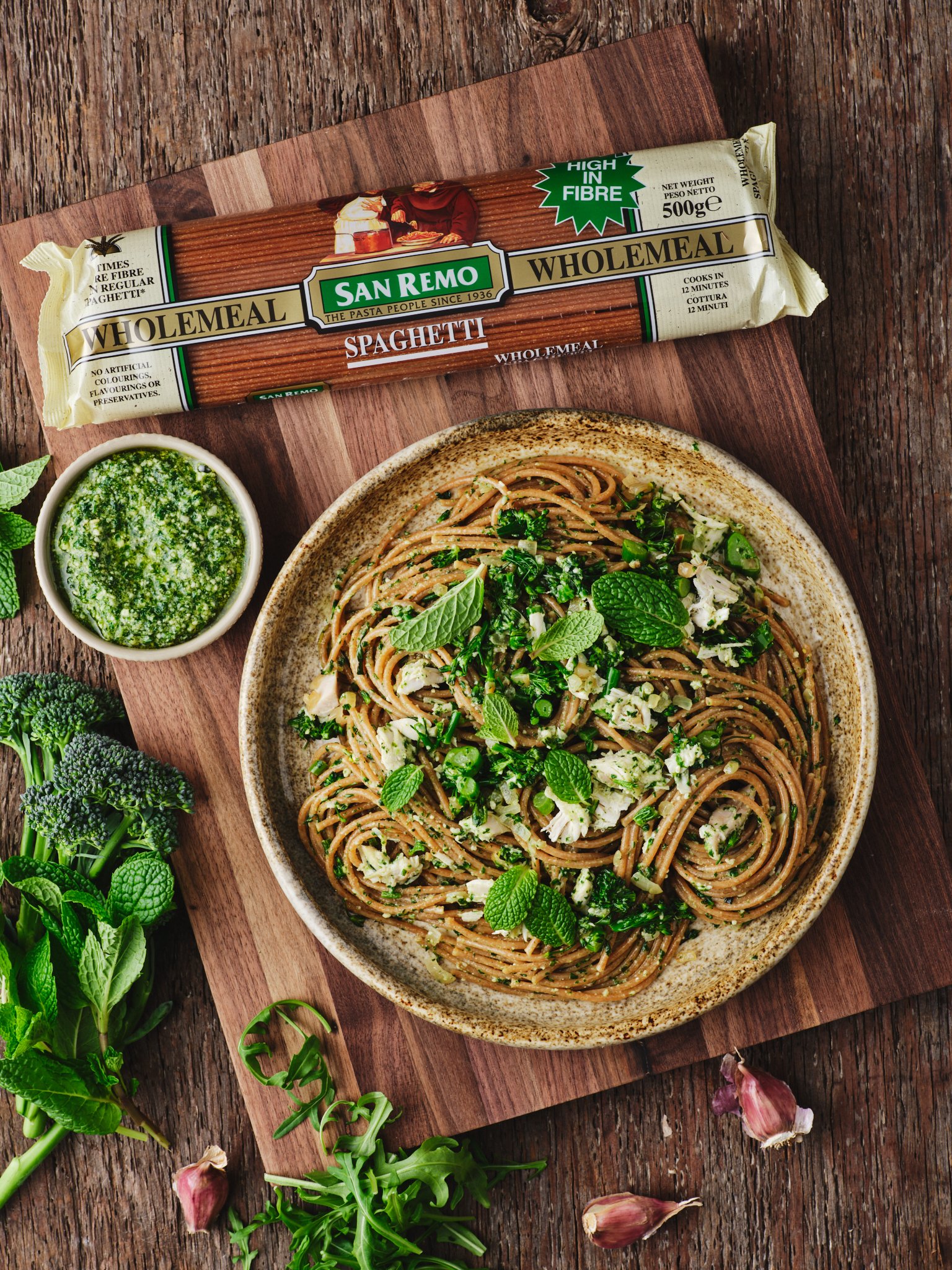 San Remo_Jun_23_10022_Wholemeal Spaghetti w Raost Chicken, Broccolini & Pesto.jpg