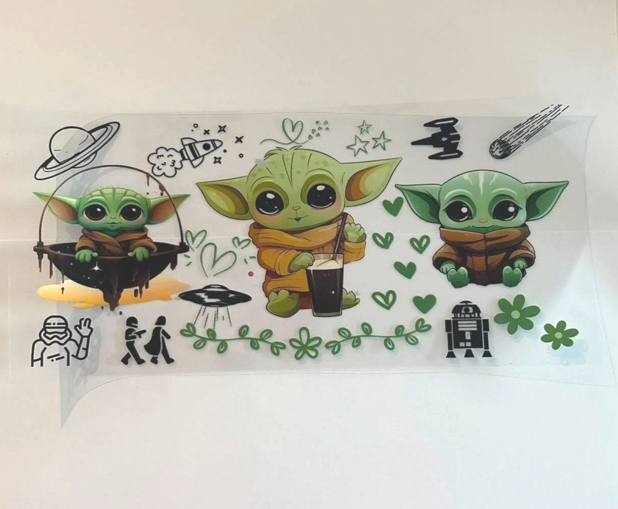 Grogu star wars - black