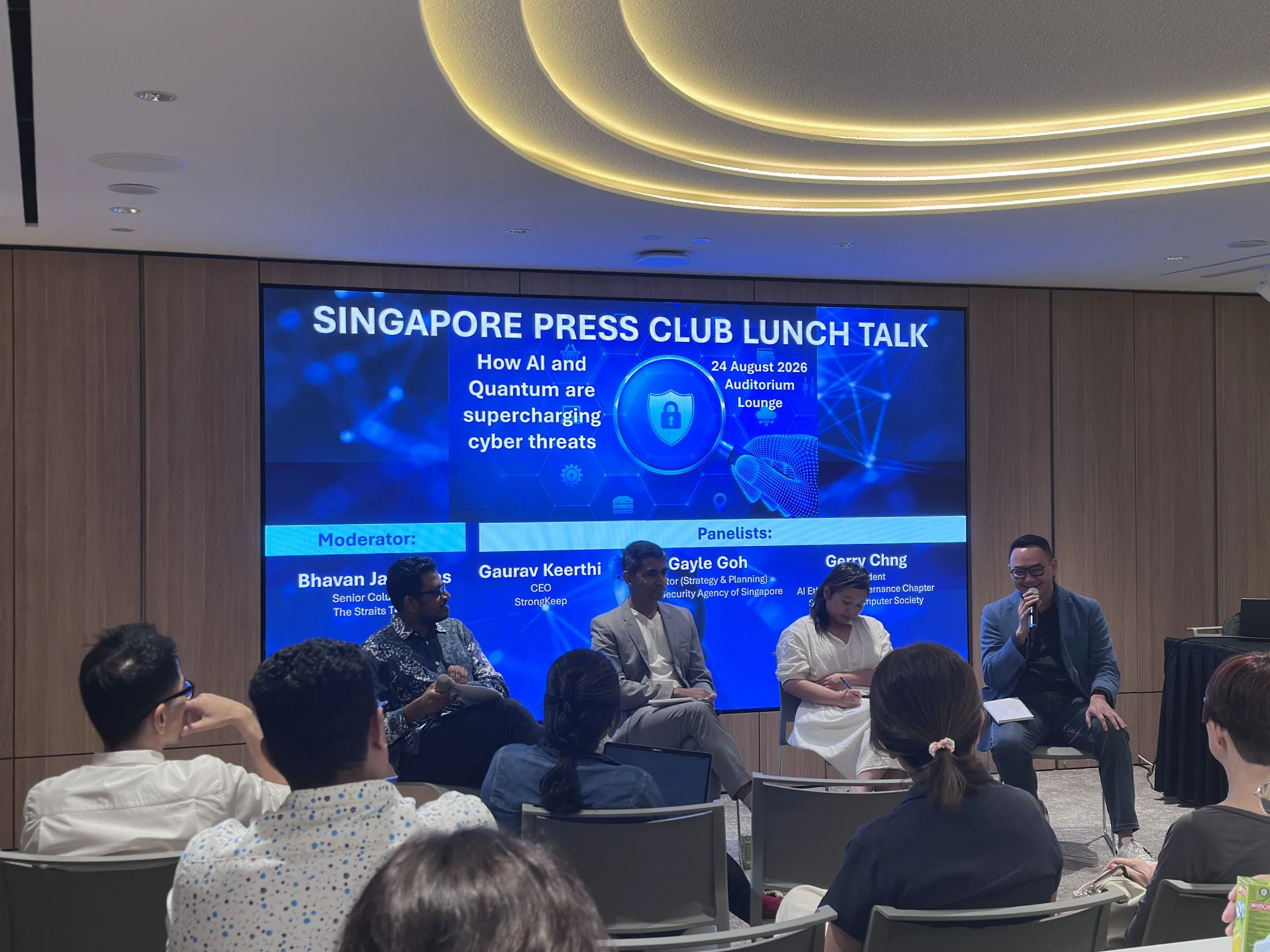Singapore Press Club Lunch Talk on Cybersecurity AI and Quantum