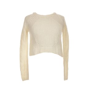 Score of the Week: New With Tags Aqua Cream Cropped Cable-Knit Sweater
