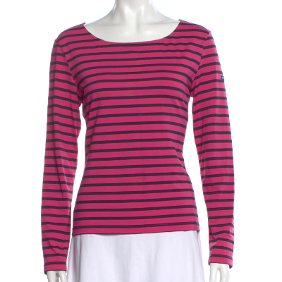 Saint James Striped Crew Neck Top