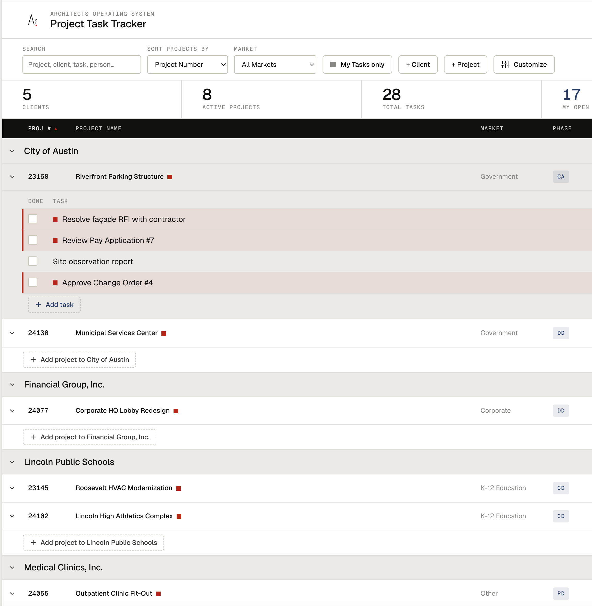 Project Task Tracker