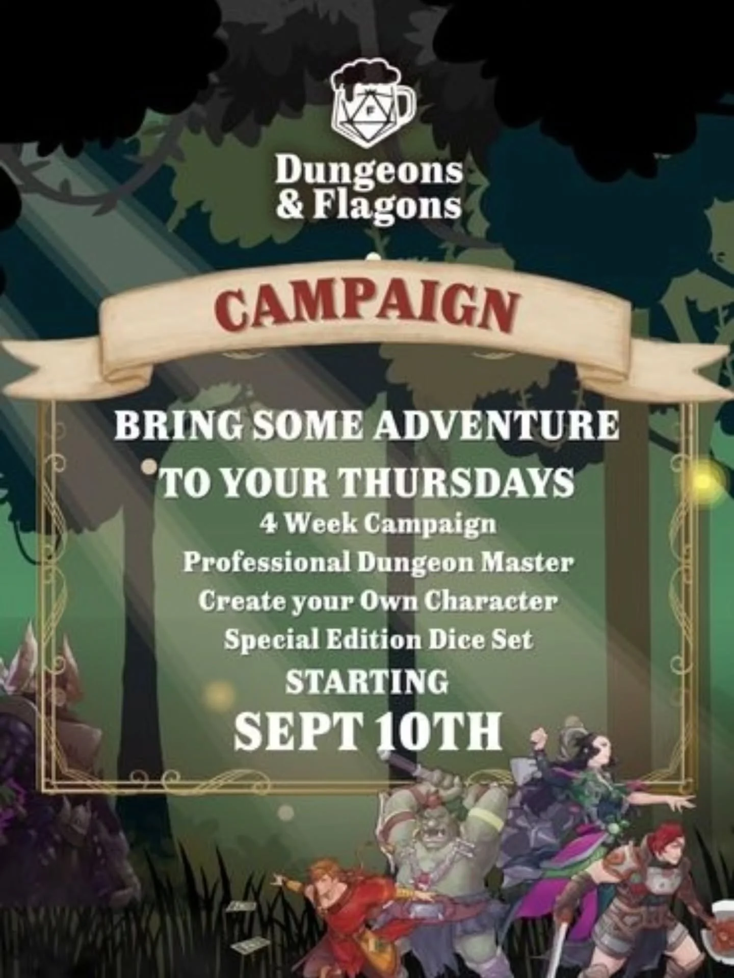 Our second-last 2026 Campaign session for Dungeons &amp; Flagons starts on Thursday!

Check out geekonaleash.com.au for tickets.

#SydneyGamers #dungeonsanddragons #DnDSydney #DnDExperience