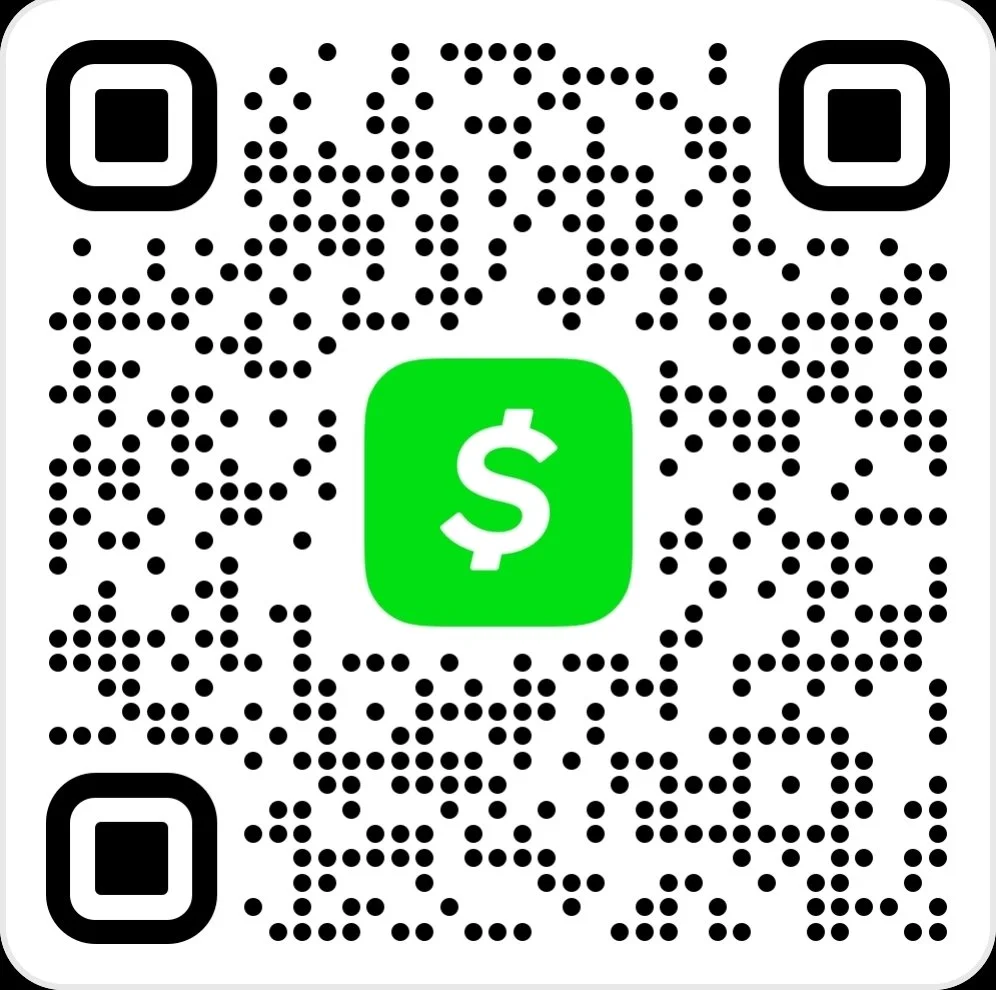 QR code with a green icon in the center featuring a dollar sign, indicating a payment or money transfer.