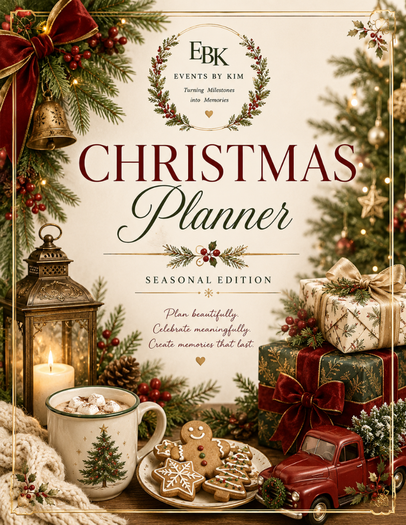 Christmas Celebration Planner | Events by Kim