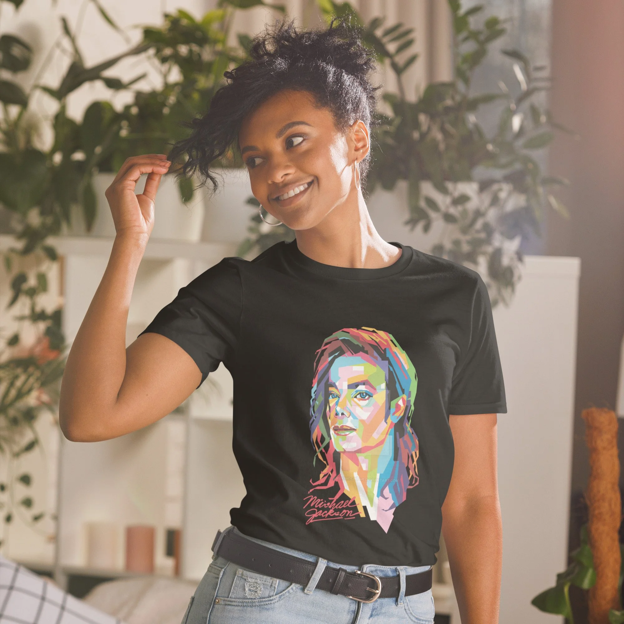 Vibrant Popstar Art Graphic Tee