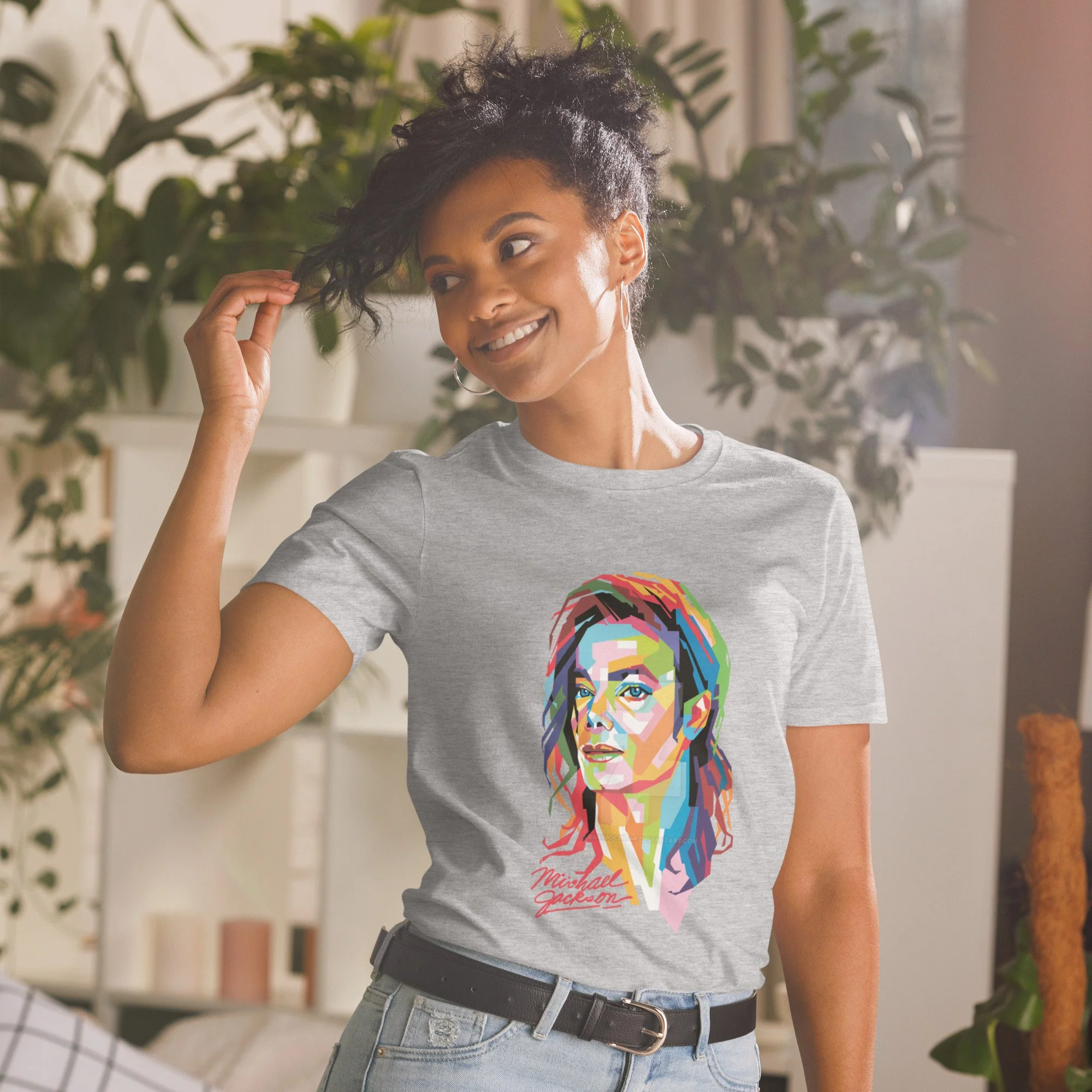 Vibrant Popstar Art Graphic Tee