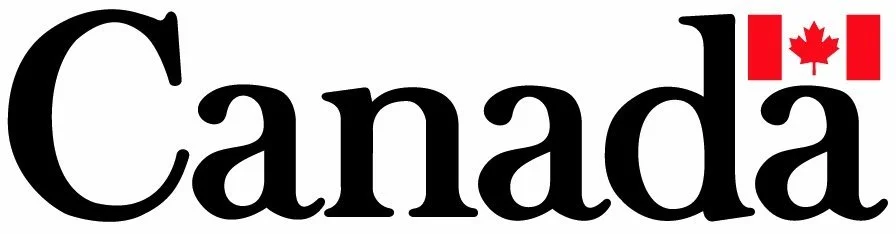 The word 'Canada' in black text with a small red maple leaf icon replacing the dot on the letter 'i'.