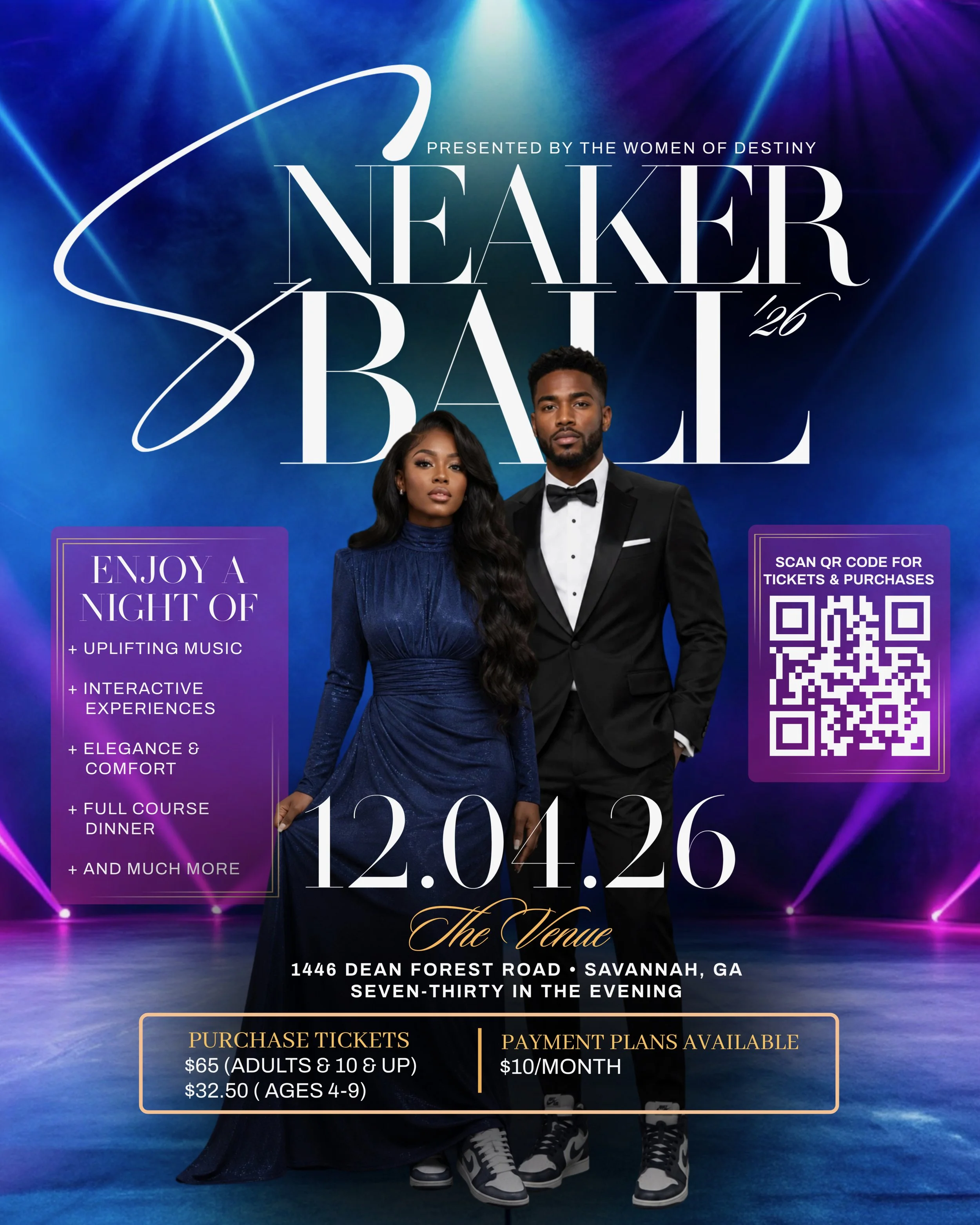 Sneaker Ball 2026, hosted by the Women of Destiny will be December 4, 2026 at 7:30pm. Special guests: The Mickens Singing Group will be performing!  Payments and plans begin July 1st, but you can start now—just $10/month. See or call Sister Boston at