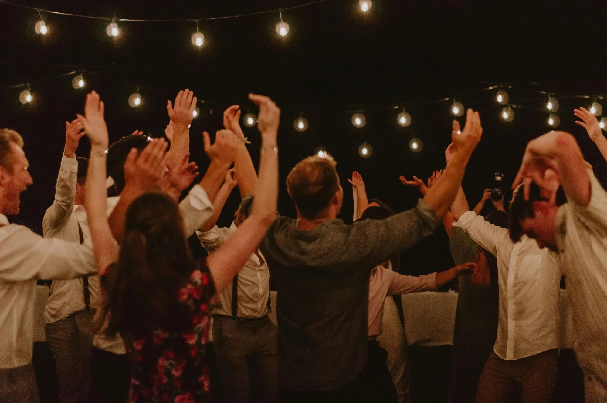 A crowd dancing to live music at an event in Albany WA