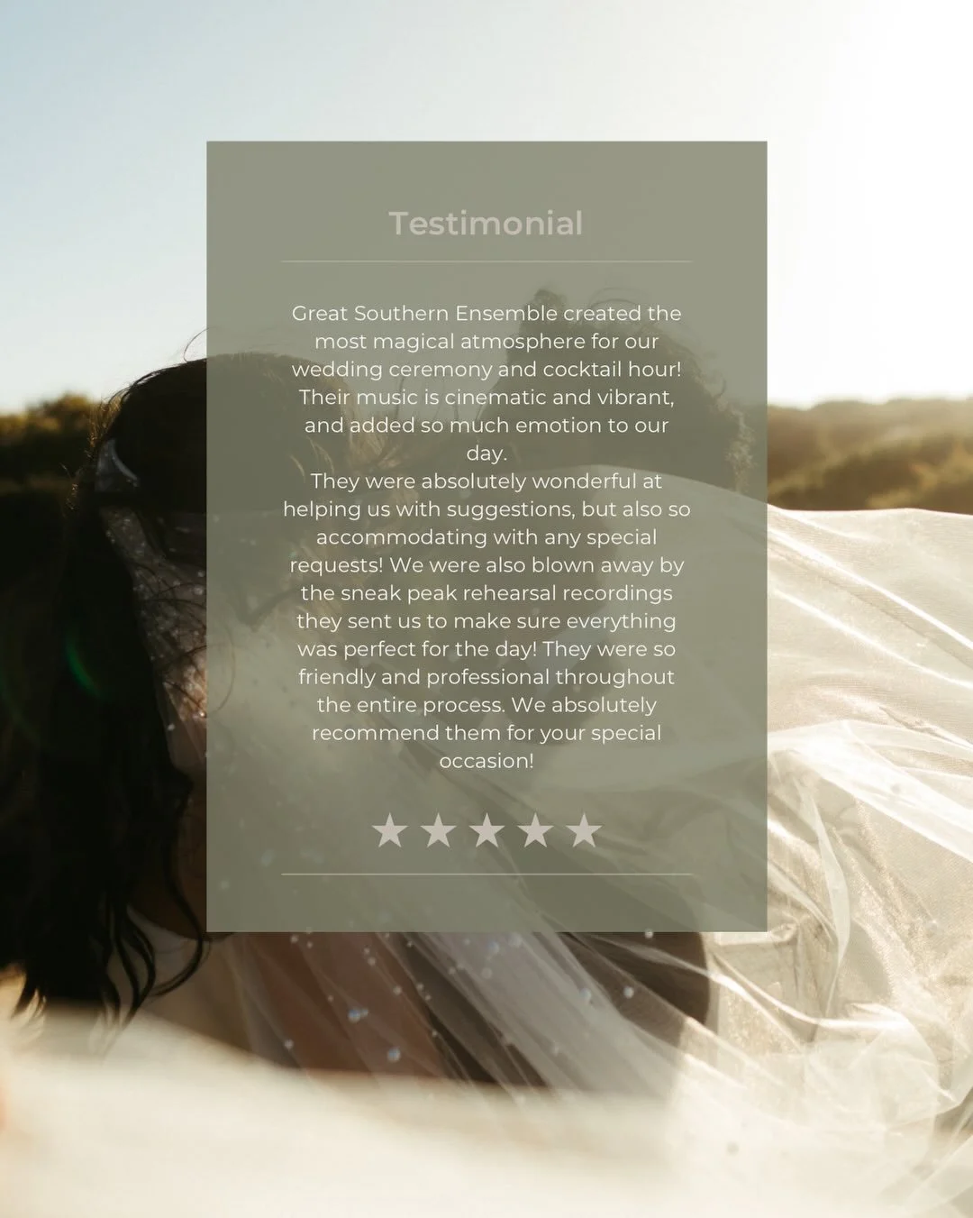 One of our favourite memories from Keely and Nafiz&rsquo;s wedding at @saltcove_bremerbay? Driving all the way to Bremer Bay with the cello riding shotgun 🎻

A little adventure for a beautiful celebration, made even more special by kind words from t