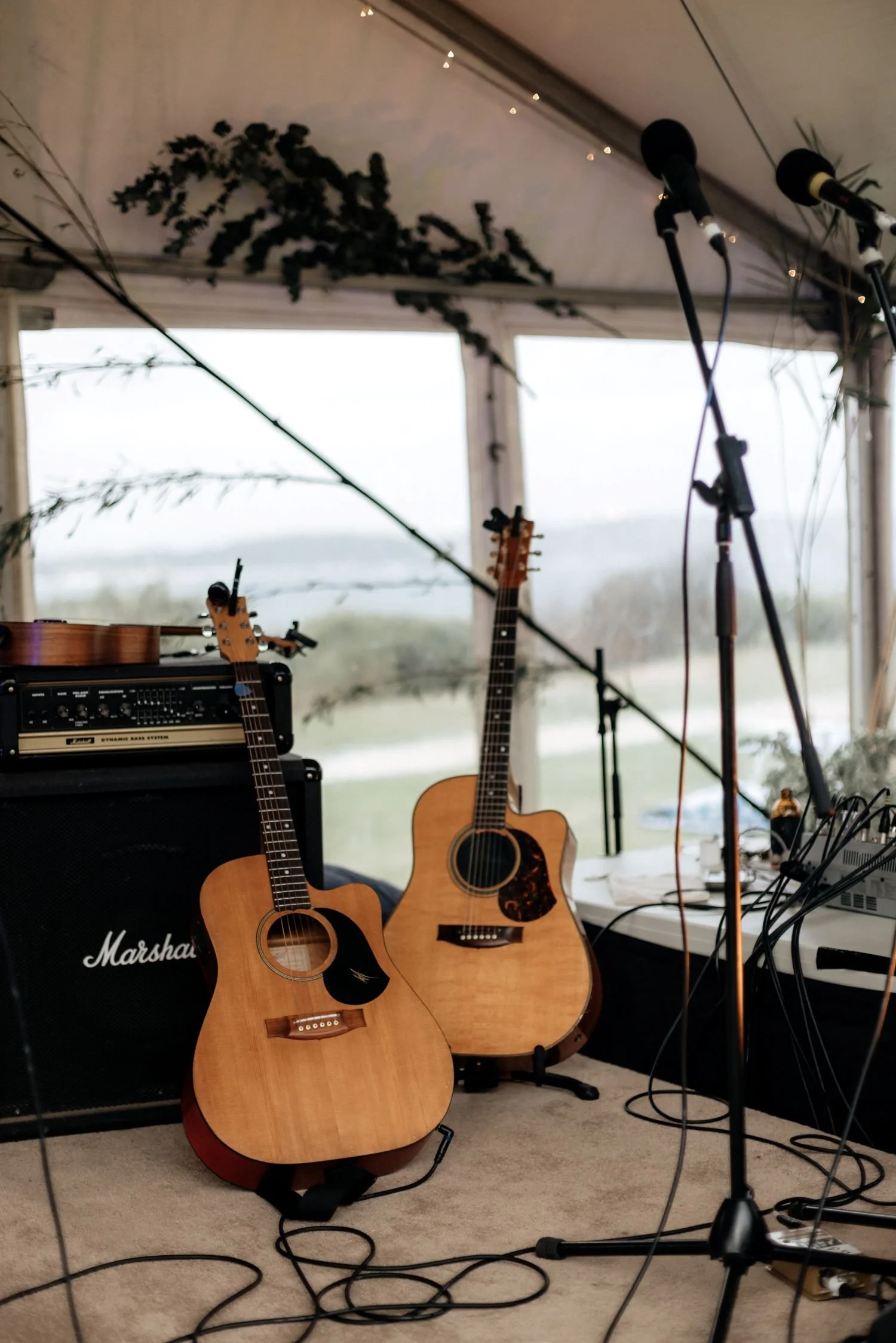 A stage set up for proffesional musicians in Albany WA