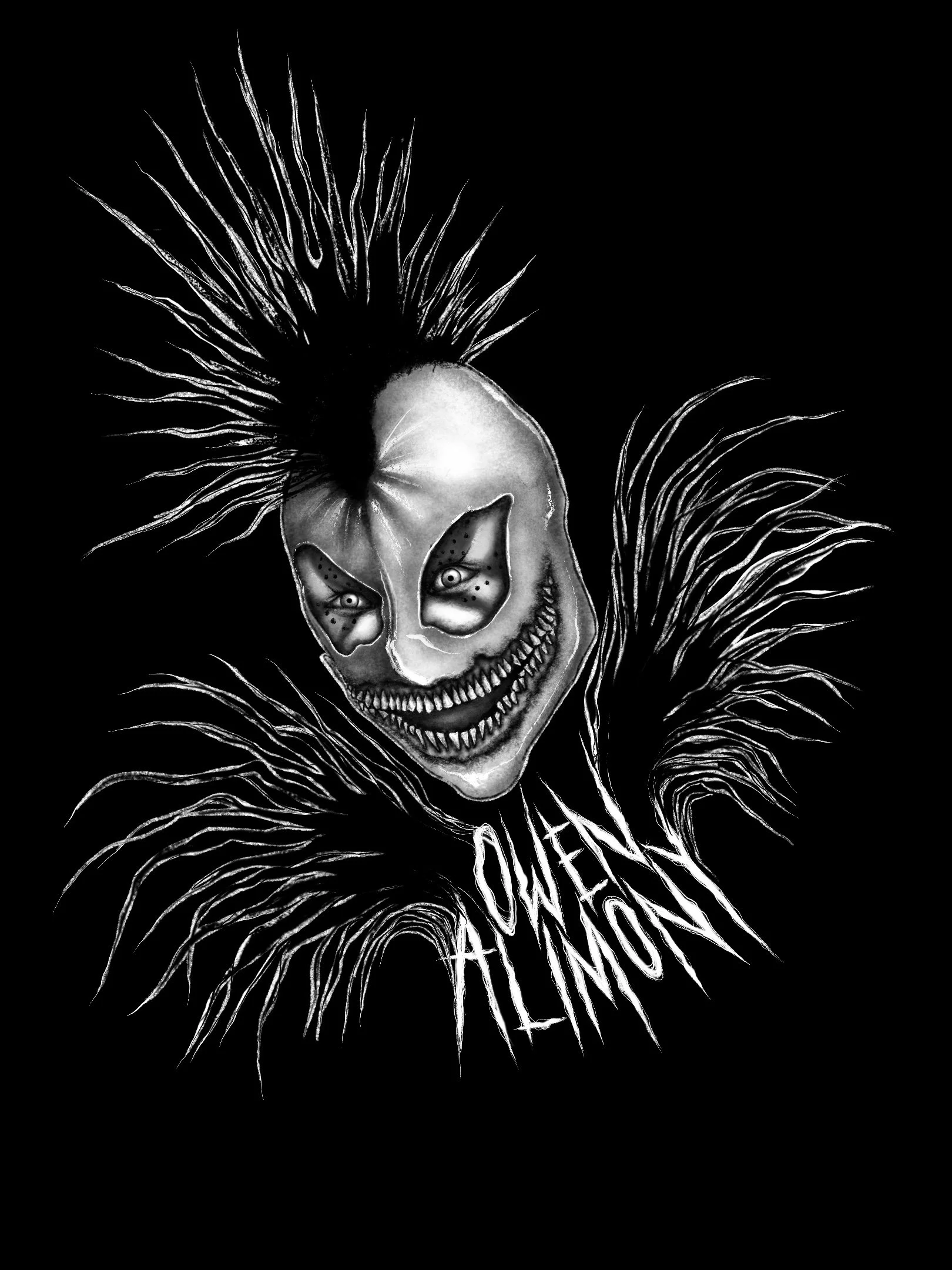 Commissioned design for drag artist Owen Alimony
