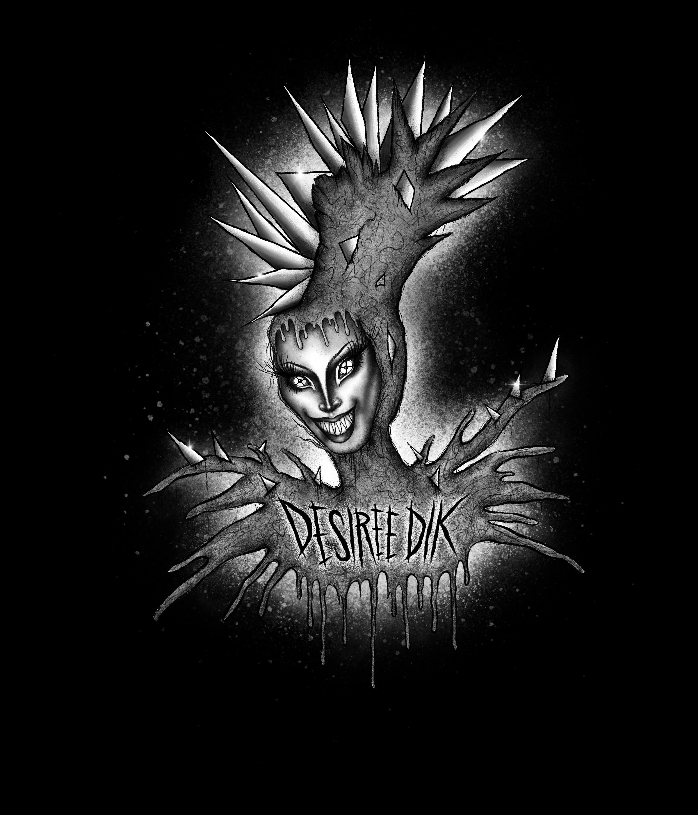 Commission design for drag artist Desiree Dik