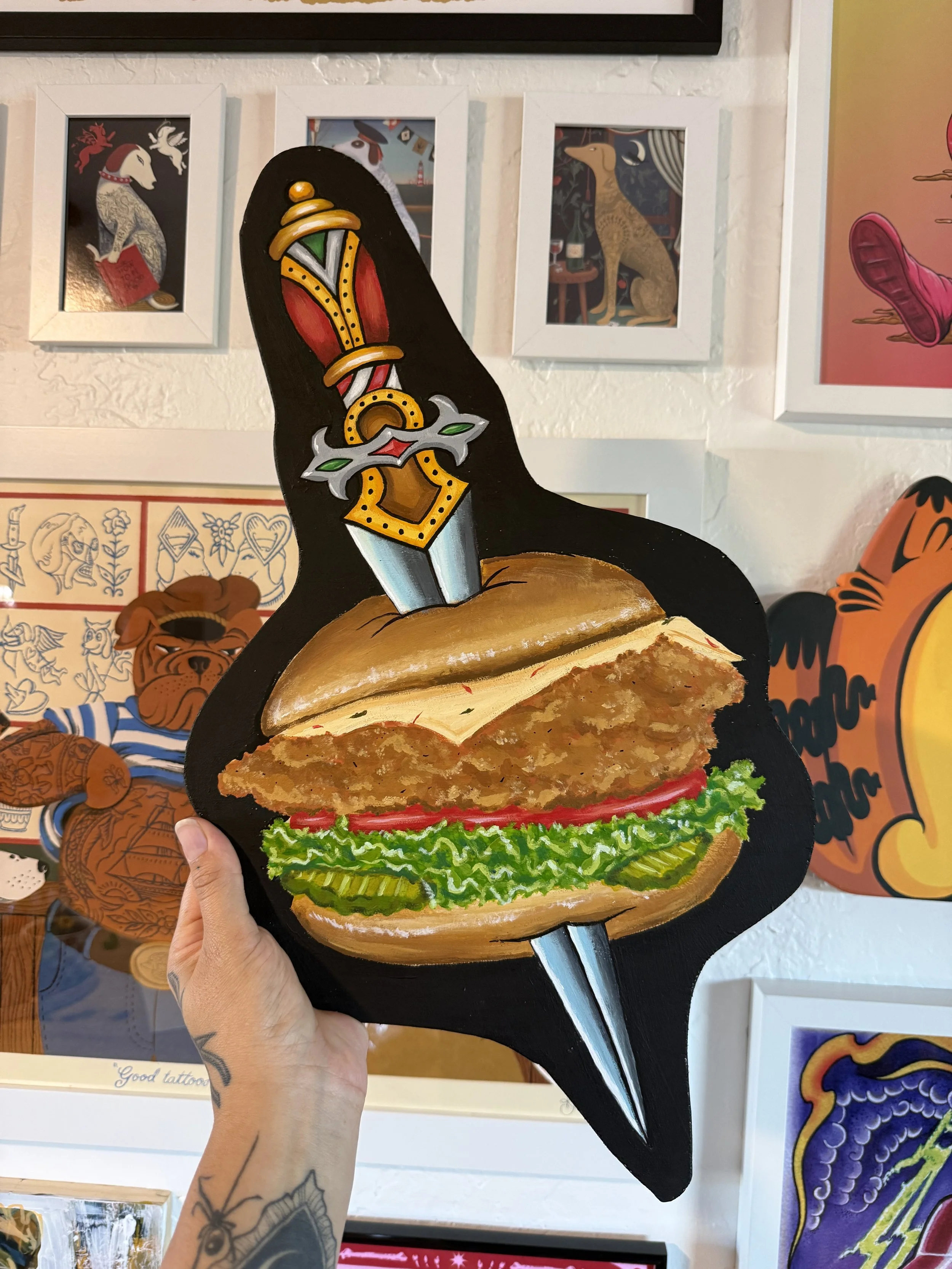 Acrylic on wood