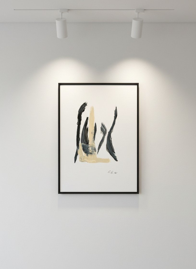 Threshold – original acrylic painting on paper by Sopiko Grigolashvili