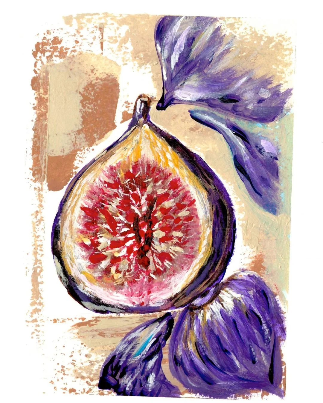 FIG No.1 – original acrylic painting on paper by Sopiko Grigolashvili