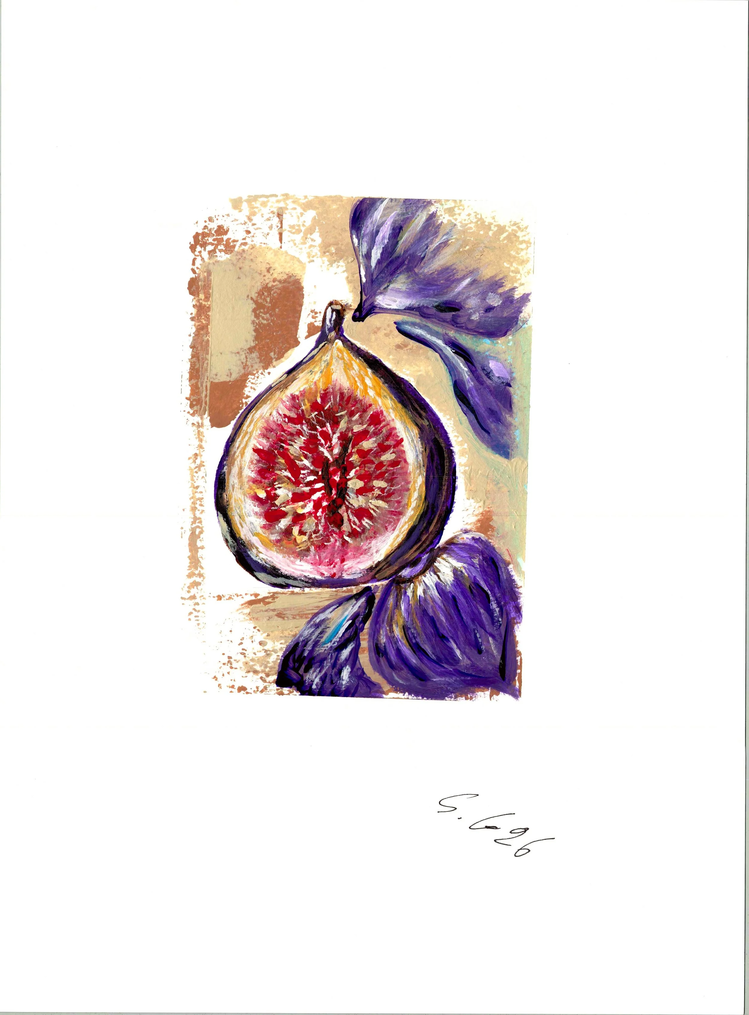FIG No.1 – original acrylic painting on paper by Sopiko Grigolashvili
