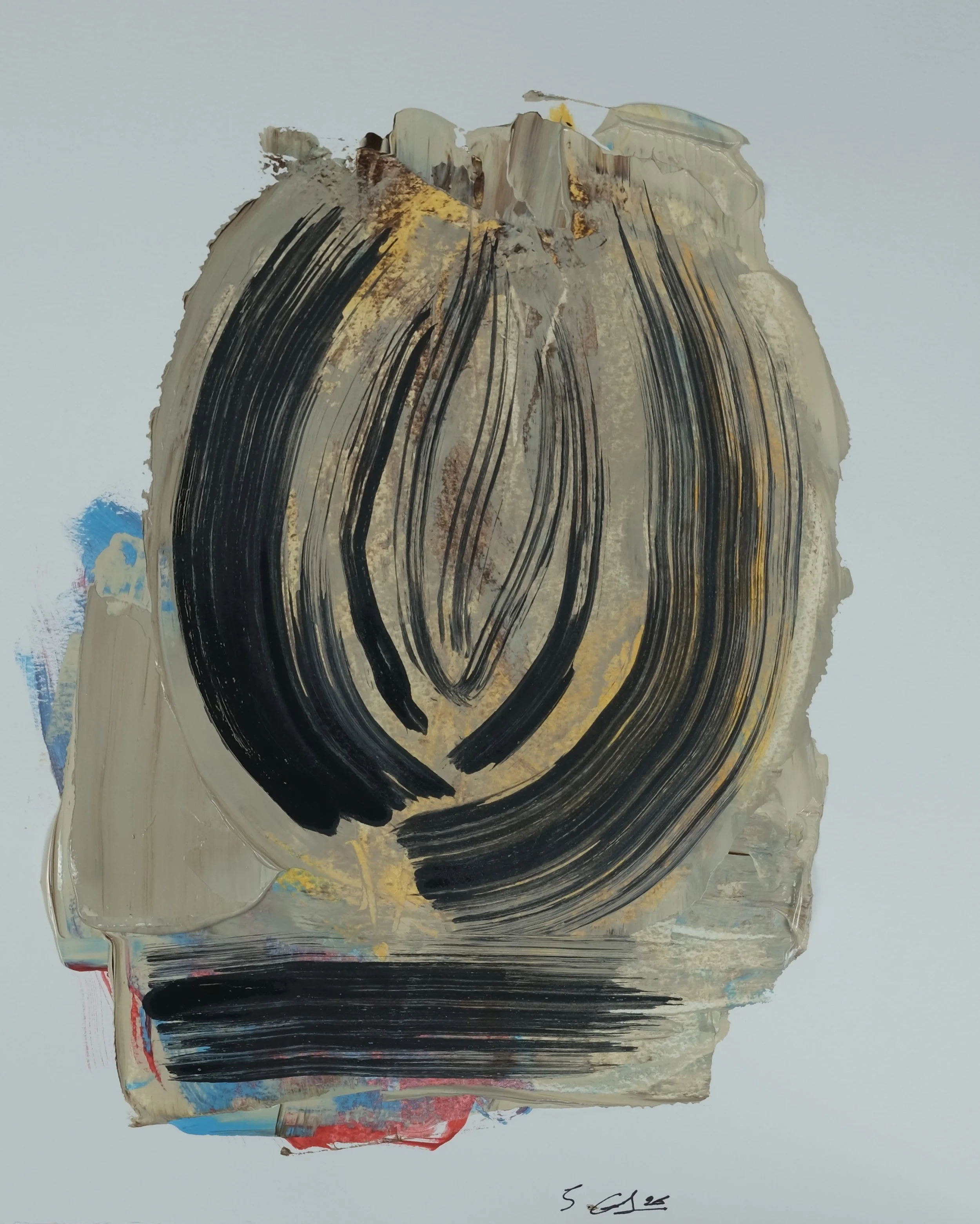 Origin – original acrylic painting on paper by Sopiko Grigolashvili