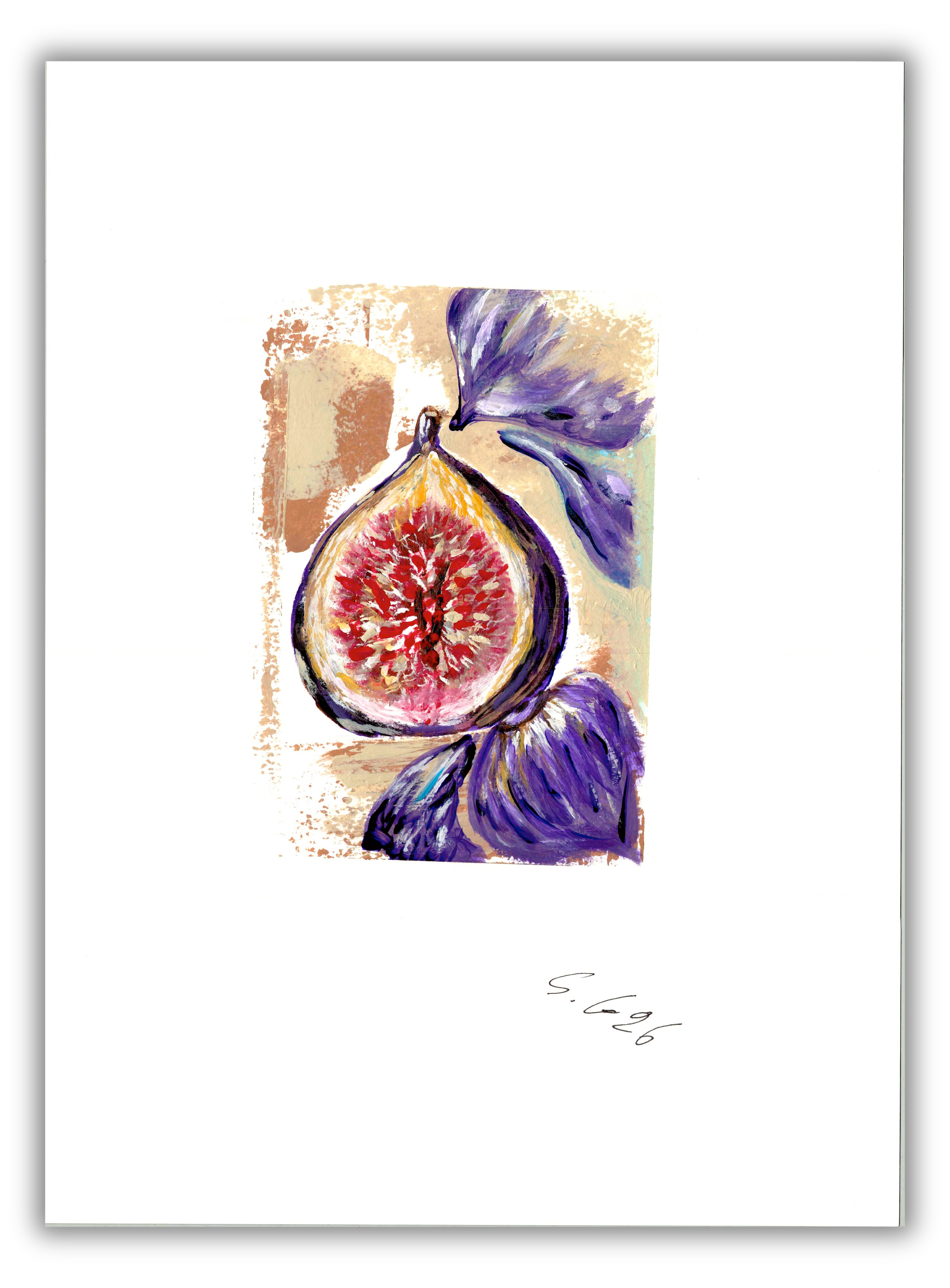 FIG No.1 – original acrylic painting on paper by Sopiko Grigolashvili