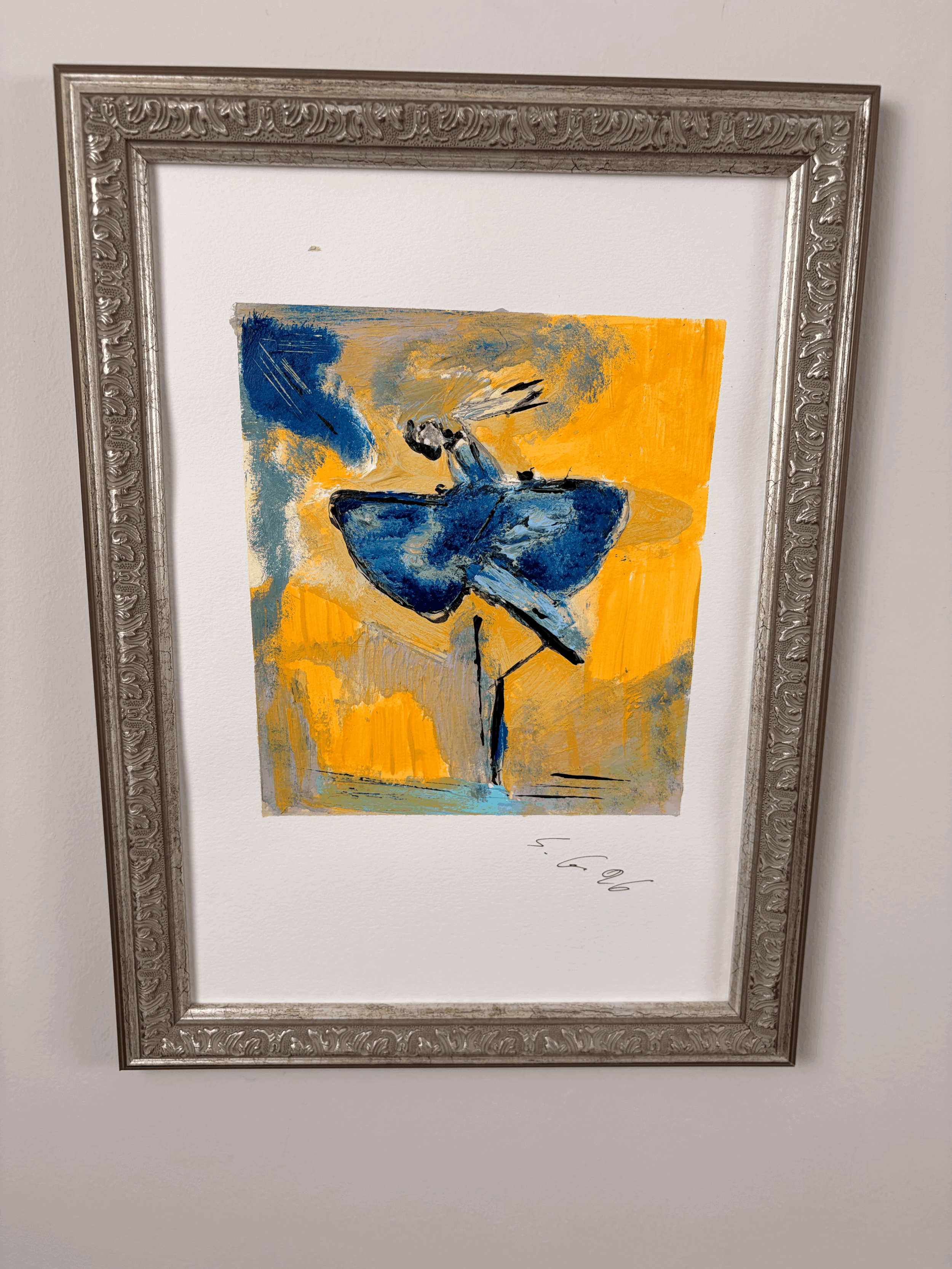 Blue dancer Study No. 1