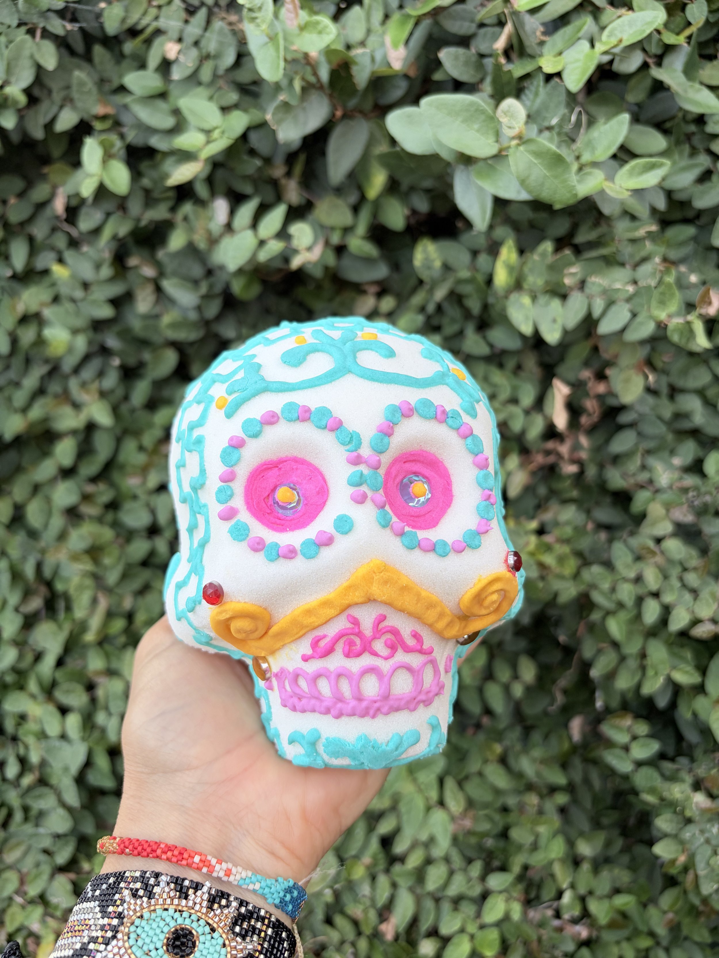 CALAVERA MARIACHI- DECORATED SUGAR SKULL XL