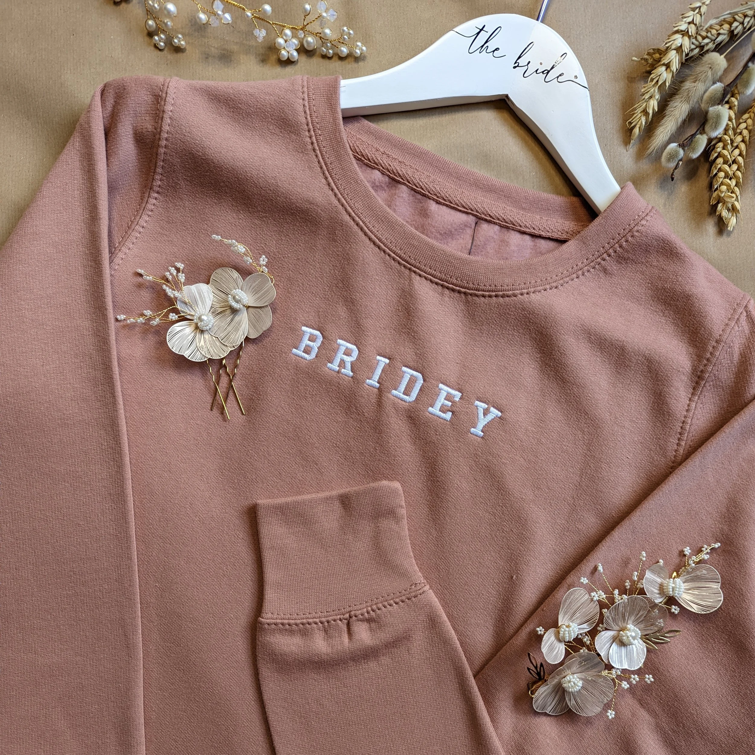 Embroidered BRIDEY Sweatshirt