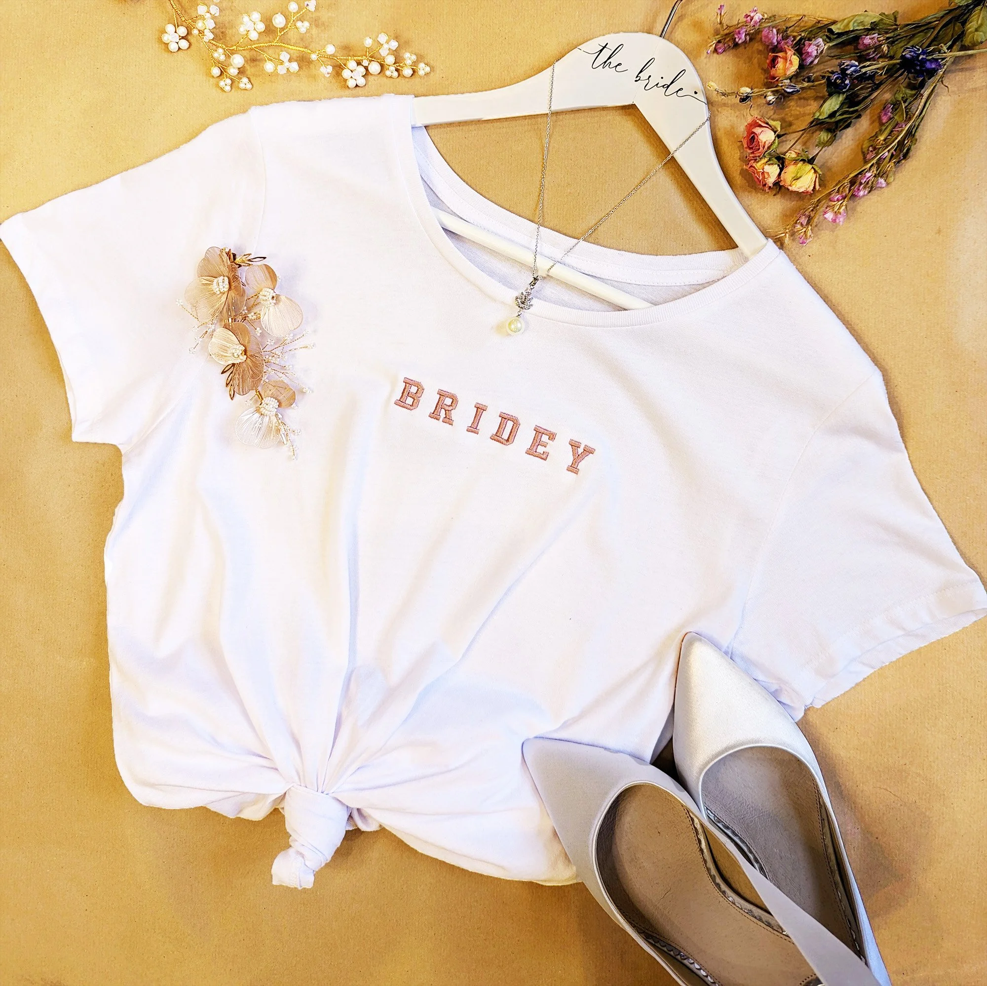 Embroidered BRIDEY T-Shirt