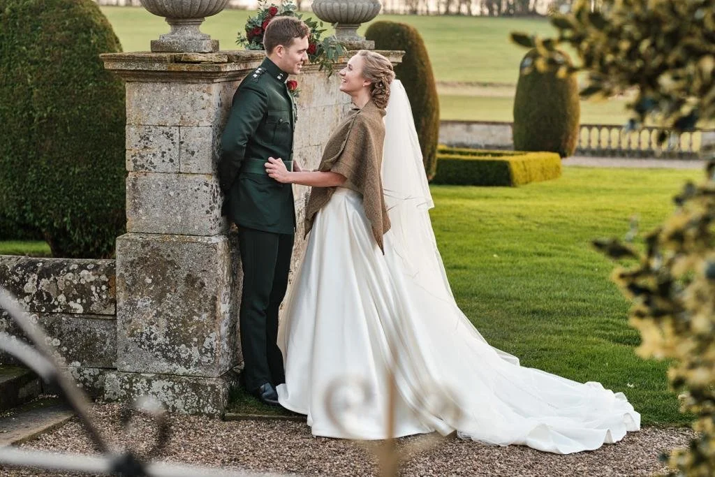 Charlie and Matt in beautiful winter surroundings @IanBursillPhotography