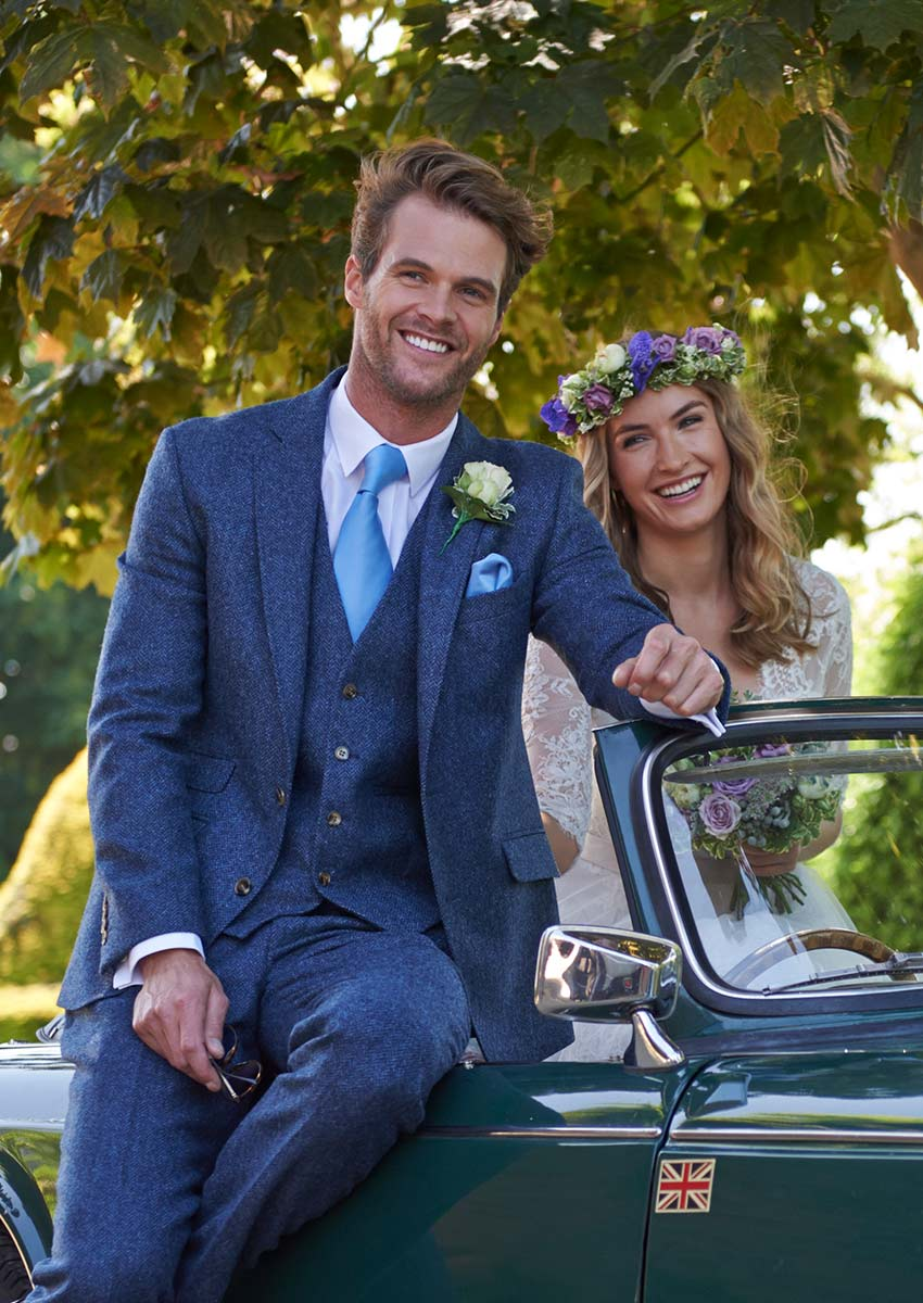 Shrewsbury | Blue Tweed