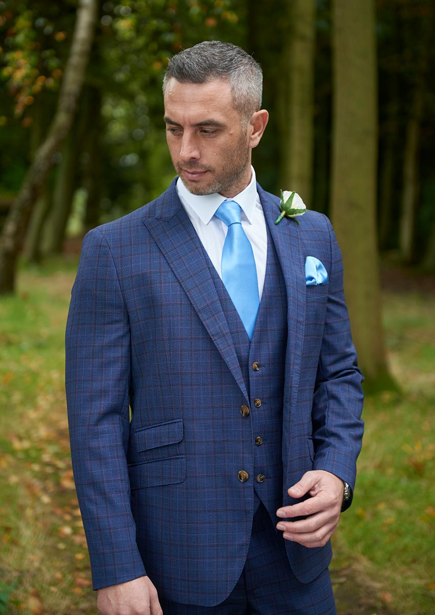 Alveley | Blue Check Lounge Suit