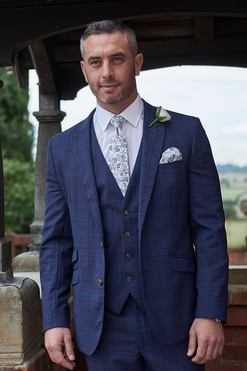 Alveley | Blue Check Lounge Suit