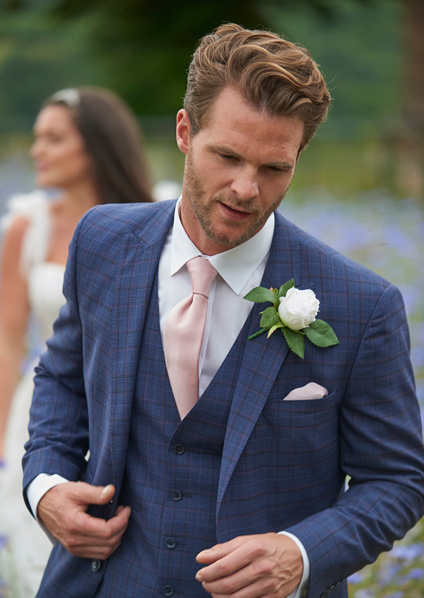 Alveley | Blue Check Lounge Suit